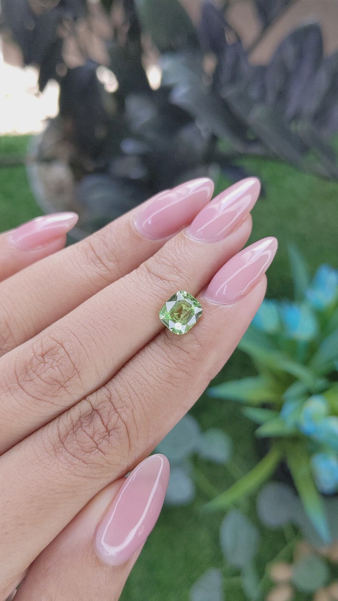 1.93 Ct. Green Grossular Garnet from Tanzania Size Video
