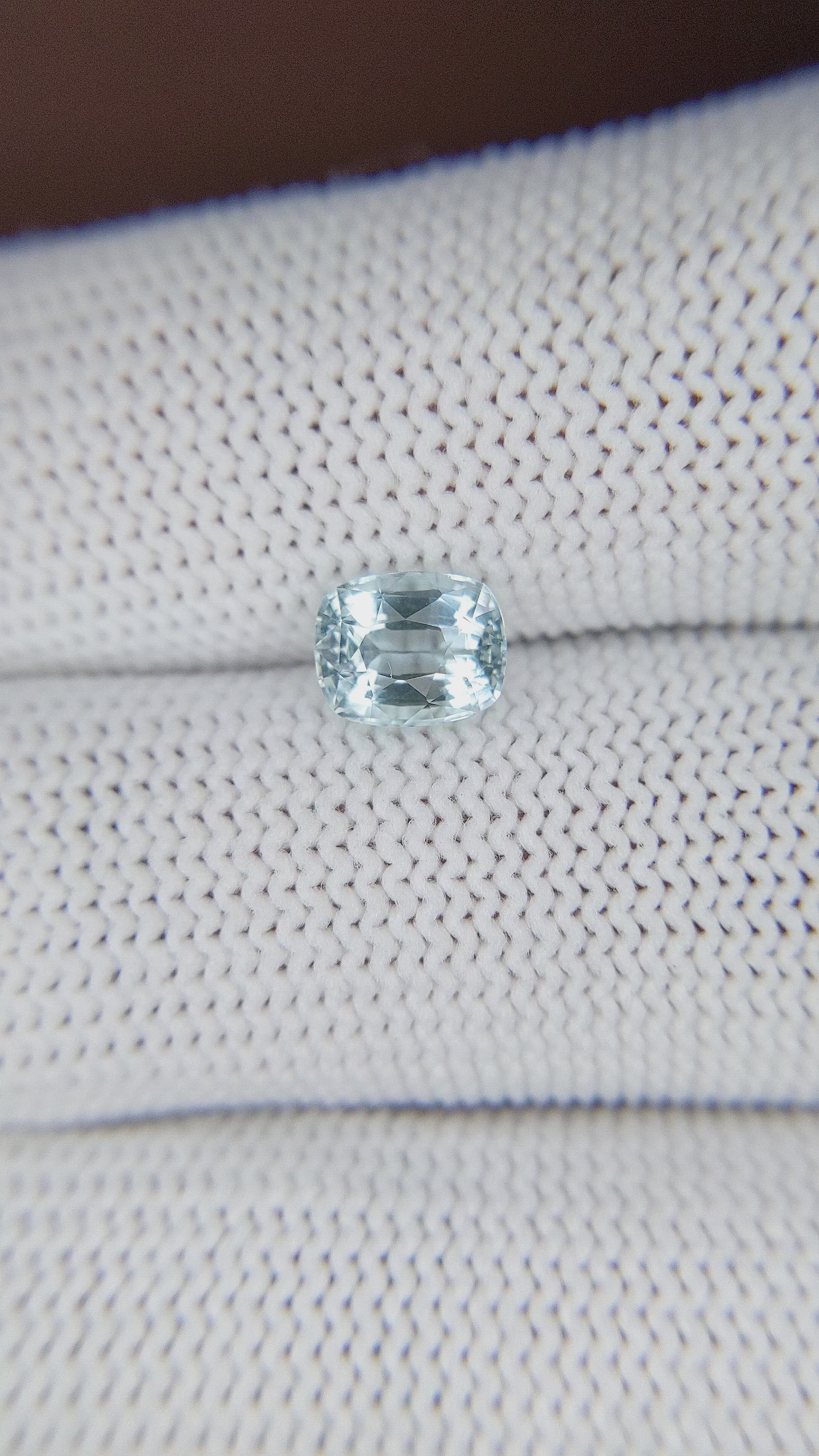 1.39 Ct. Greenish Blue Aquamarine from Tanzania Size Video