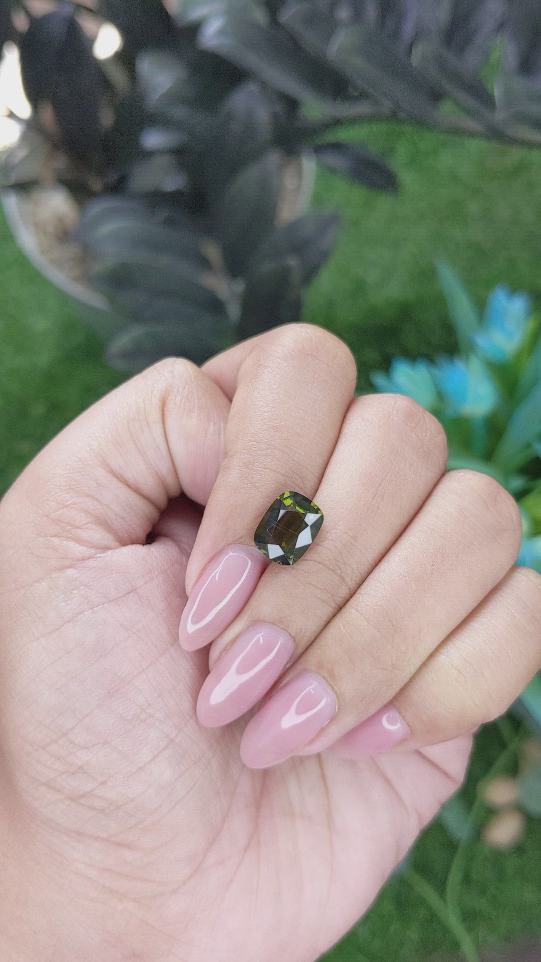 2.69 Ct. Green Tourmaline from Tanzania Size Video