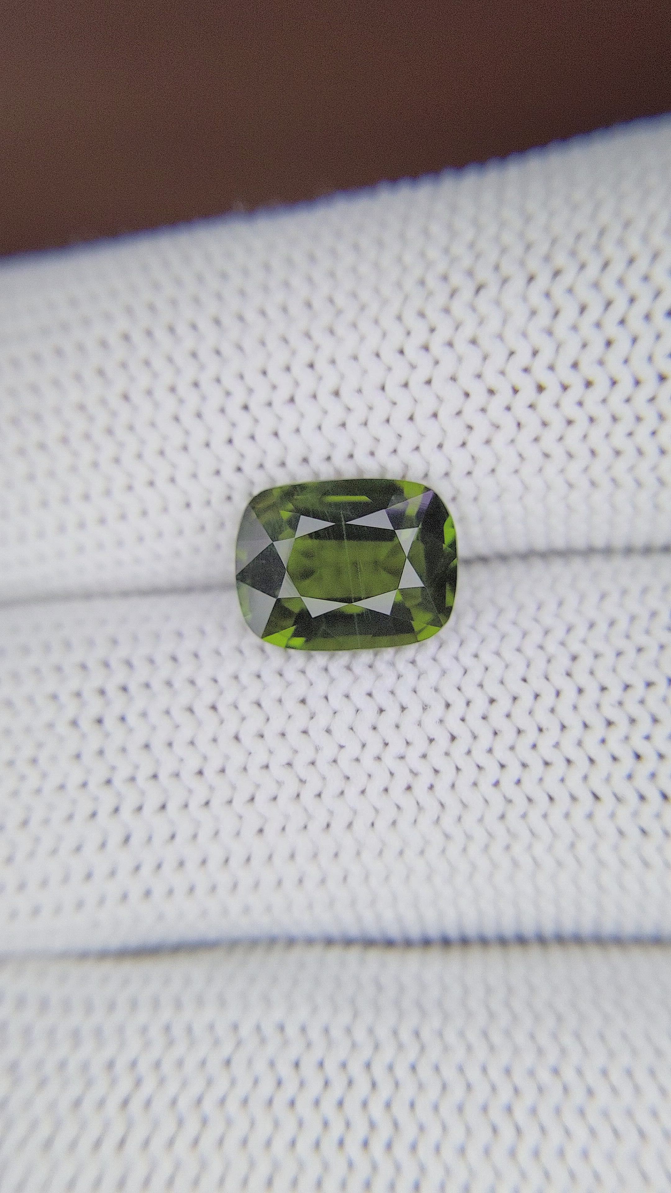 2.69 Ct. Green Tourmaline from Tanzania Size Video
