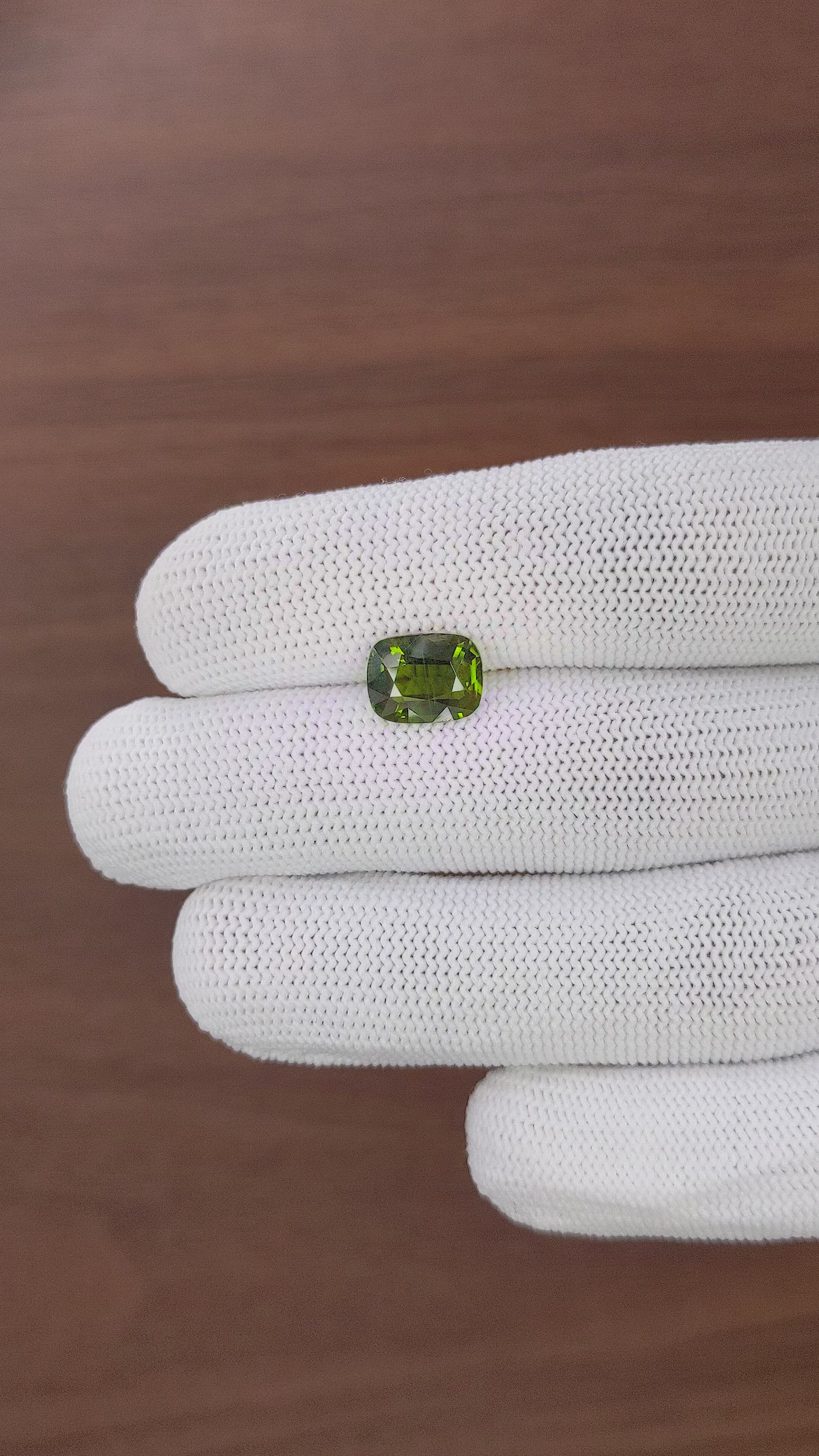 2.69 Ct. Green Tourmaline from Tanzania Size Video