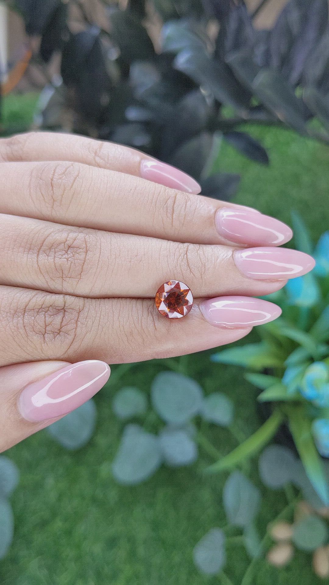 2.52 Ct. Orange Spessartite Garnet from Tanzania Size Video