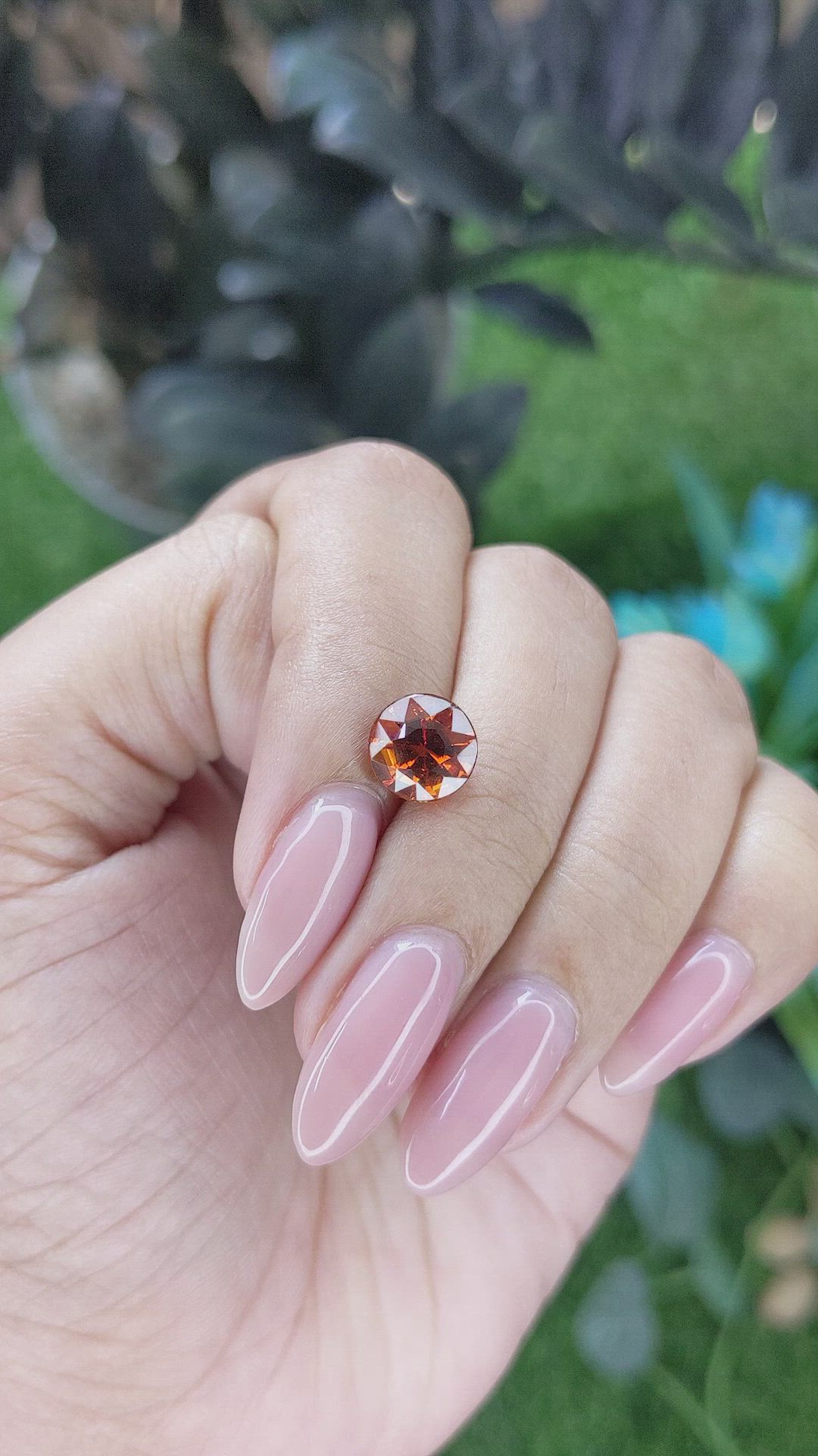 2.52 Ct. Orange Spessartite Garnet from Tanzania Size Video