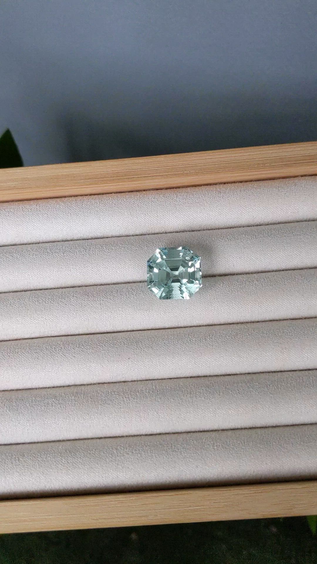 18.77 Ct. Greenish Blue Aquamarine from Brazil Size Video