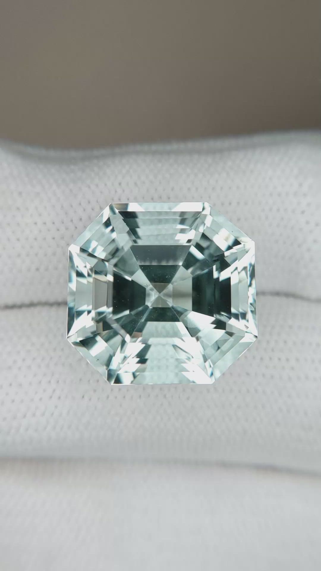 18.77 Ct. Greenish Blue Aquamarine from Brazil Size Video