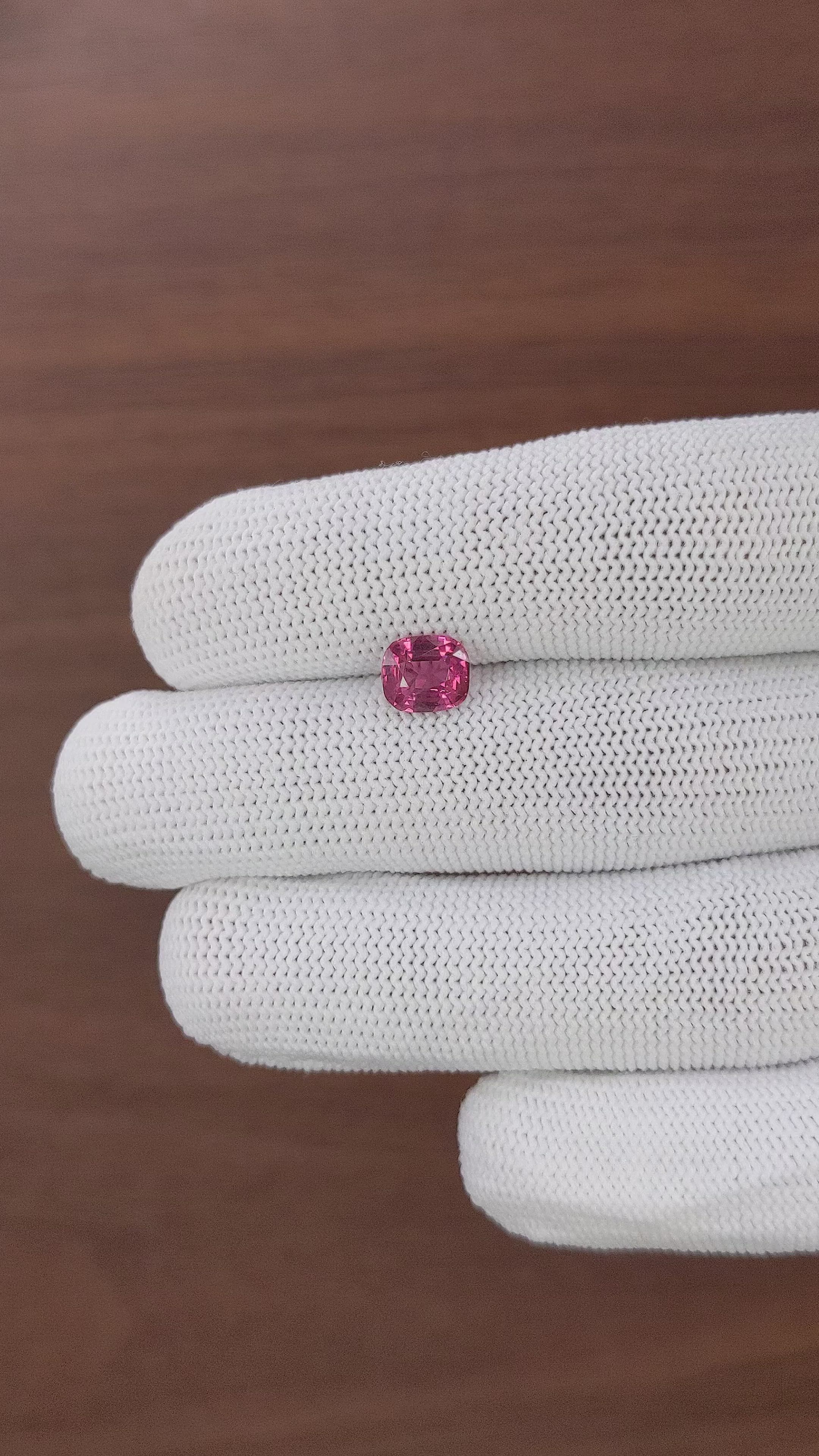 1.68 Ct. Pink Garnet from Tanzania Size Video