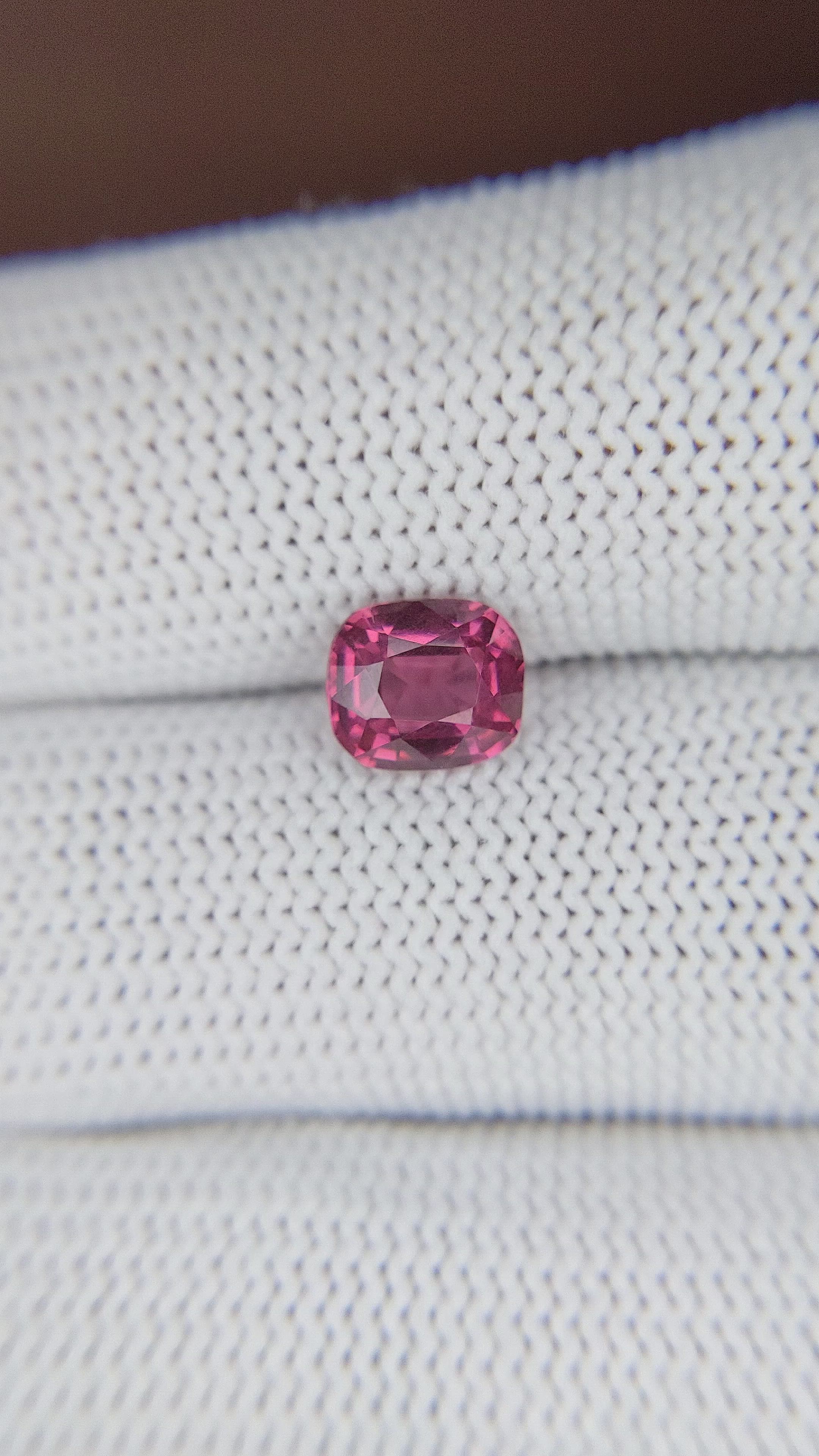 1.68 Ct. Pink Garnet from Tanzania Size Video