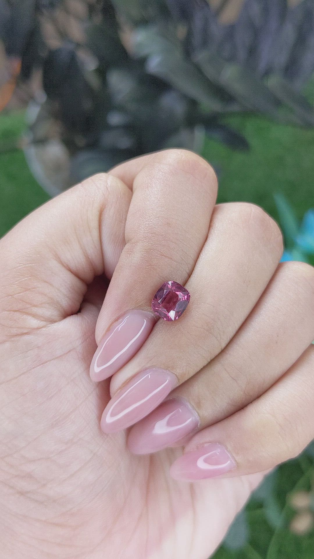 1.68 Ct. Pink Garnet from Tanzania Size Video