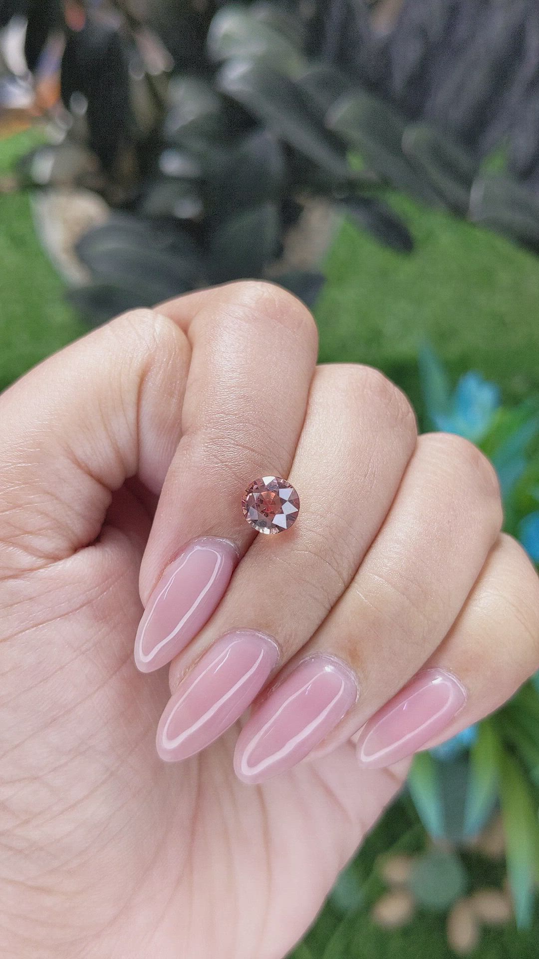 2.02 Ct. Orangish Brown Malaya Garnet from Tanzania Size Video