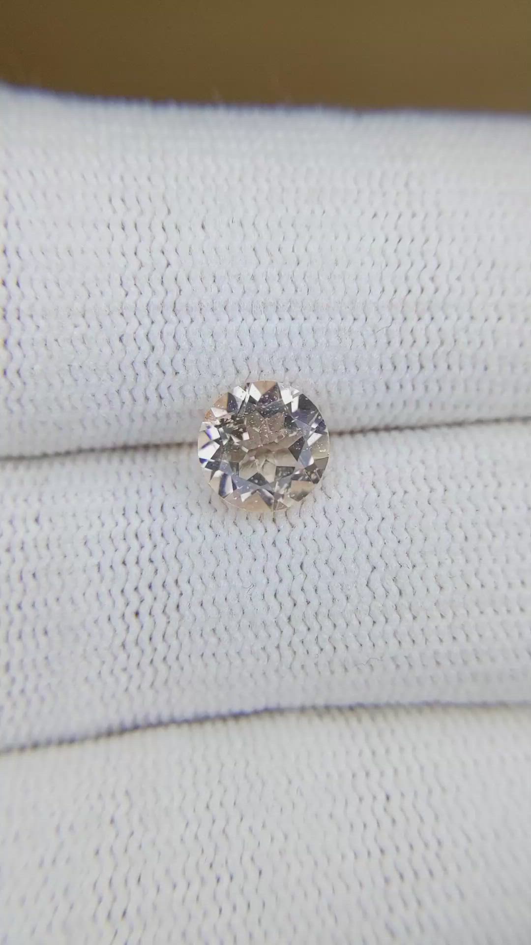 1.20 Ct. Peach Morganite Size Video