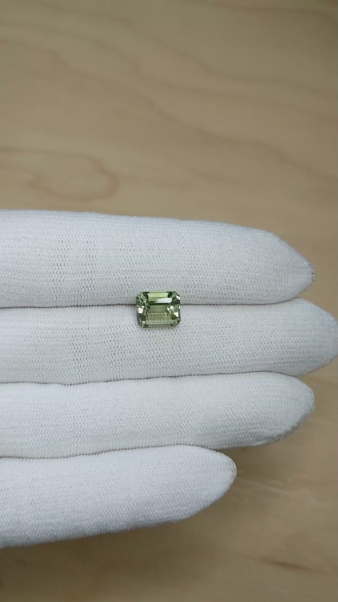 2.79 Ct. Yellowish Green Prasiolite Size Video