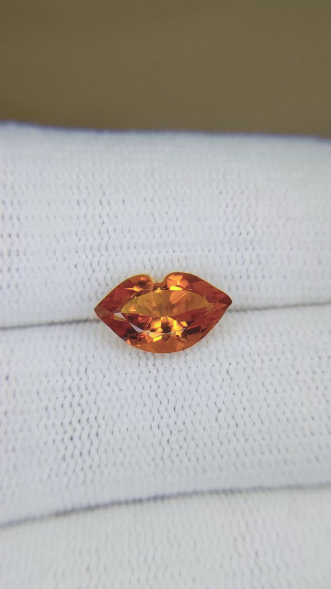 2.43 Ct. Orange Citrine Size Video