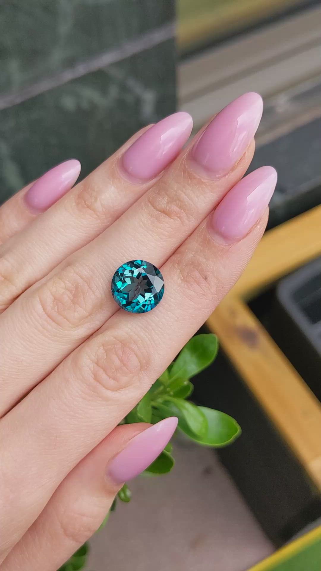 8.95 Ct. London Blue Topaz Size Video
