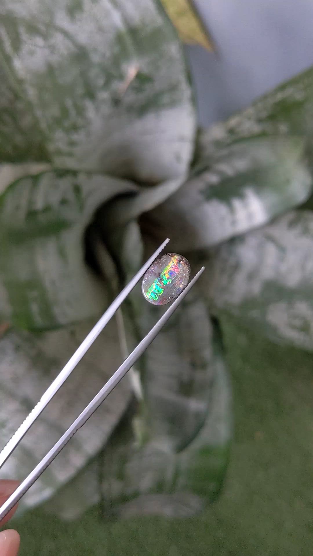 3.24 Ct. Multi Color Boulder Opal from Australia Size Video
