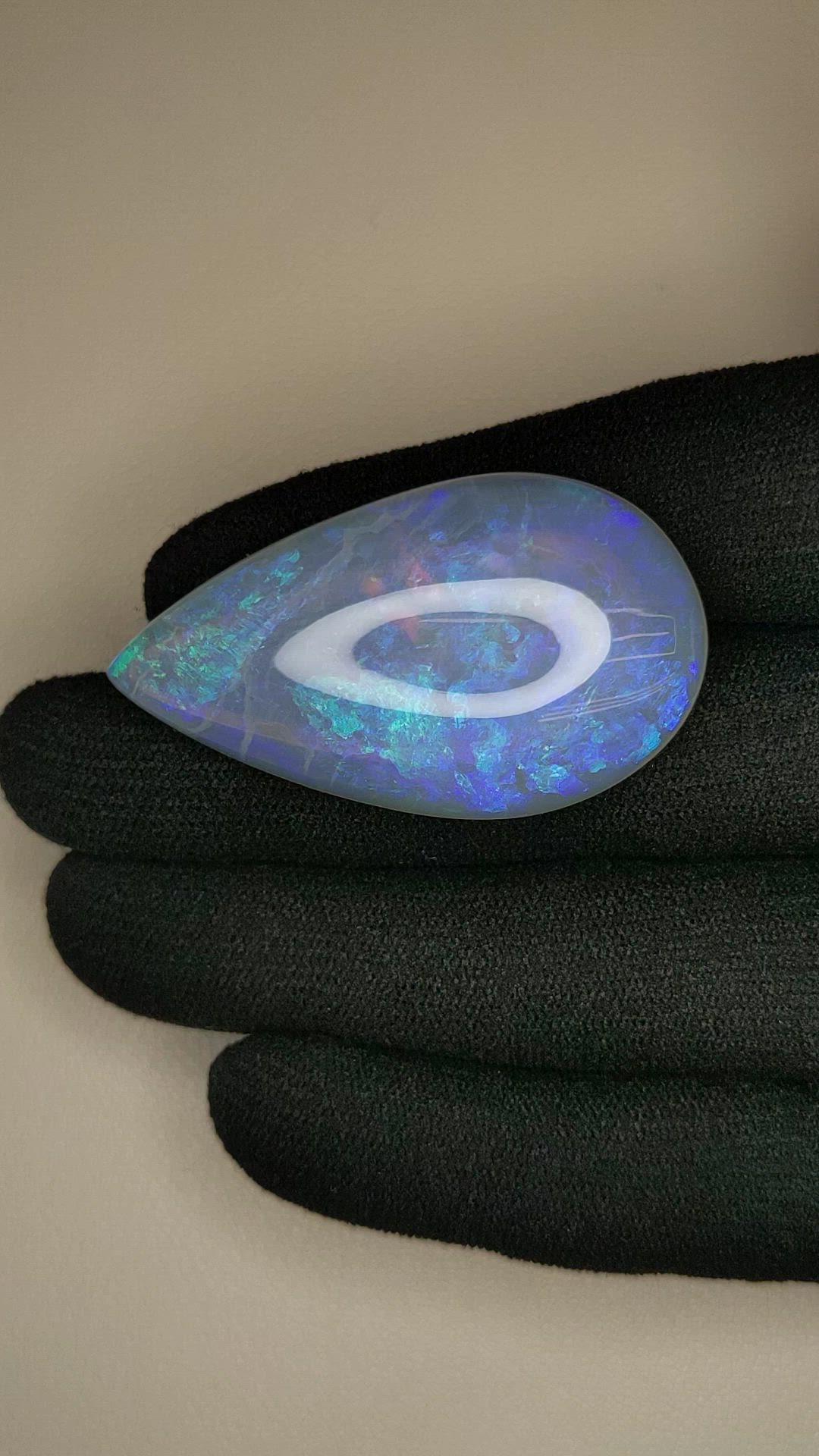 55.46 Ct. Multi Color Cabochon Crystal/Jelly Opal from Australia Size Video