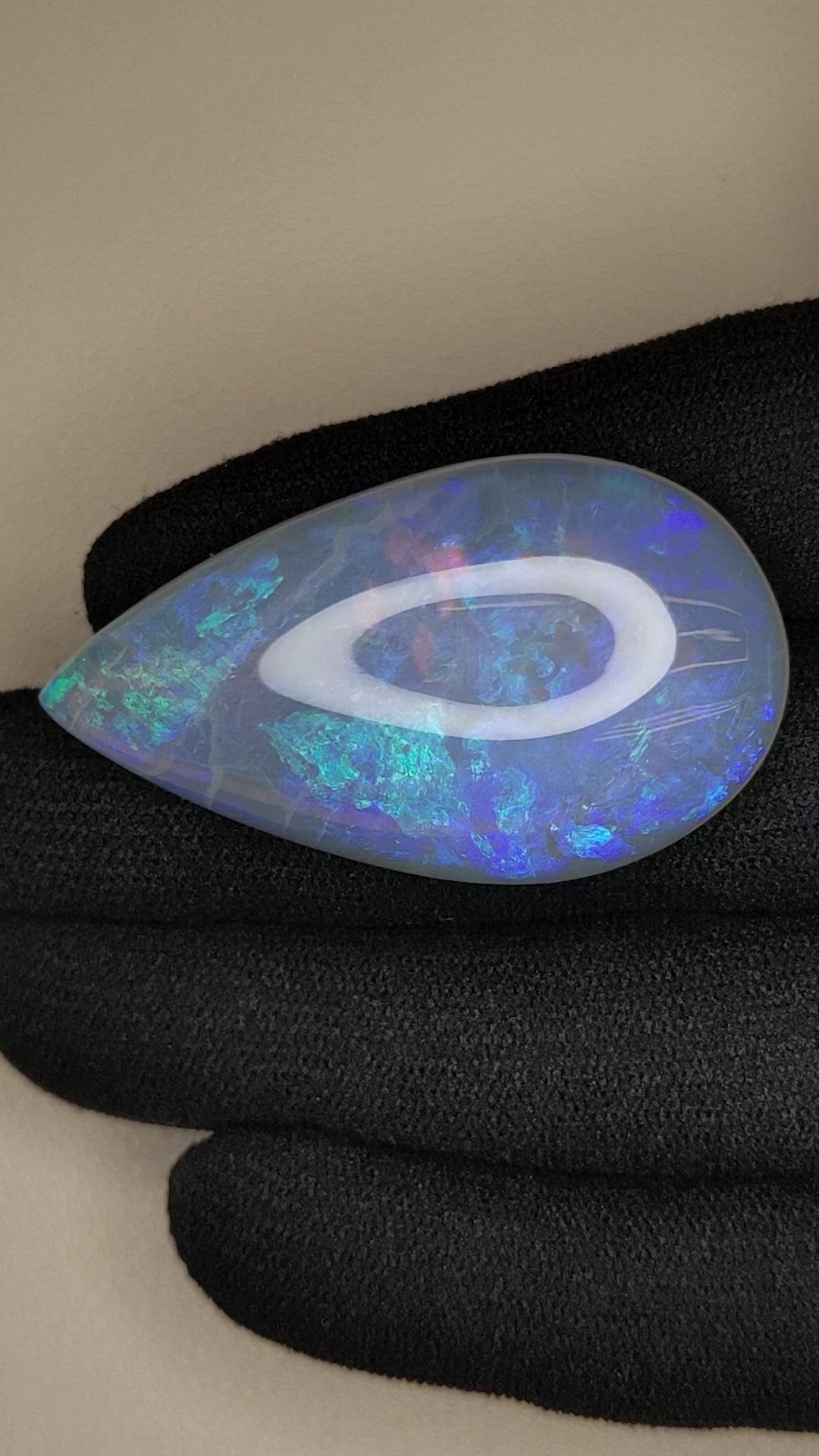 55.46 Ct. Multi Color Cabochon Crystal/Jelly Opal from Australia Size Video