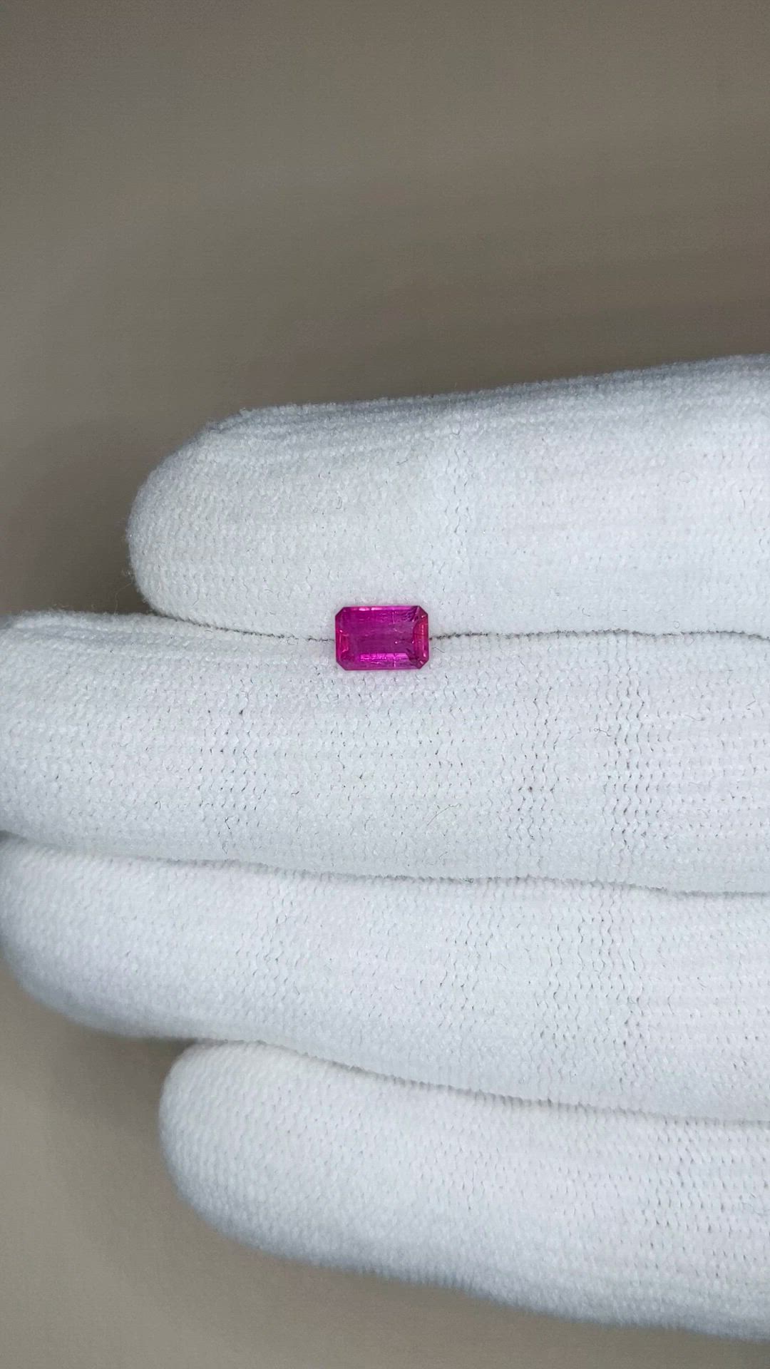 0.55 Ct. Purplish Red Red Beryl from United States Size Video