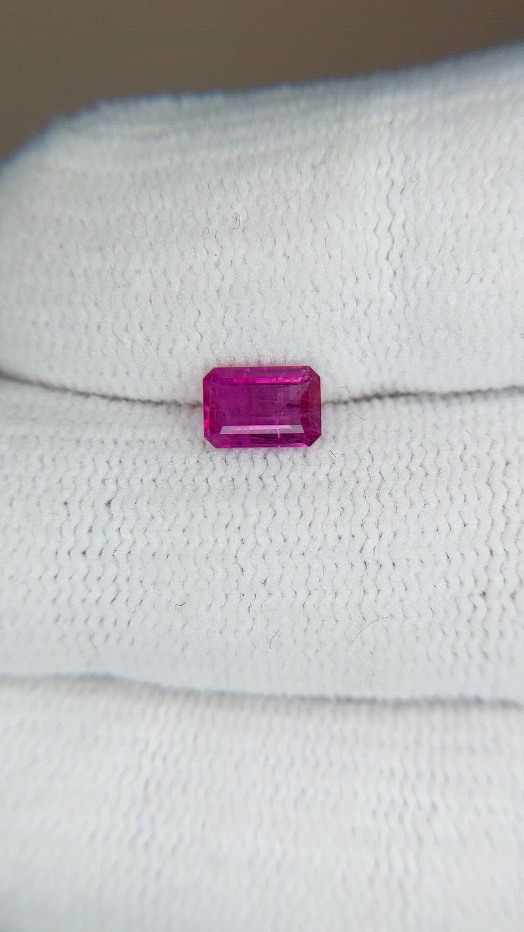 0.55 Ct. Purplish Red Red Beryl from United States Size Video