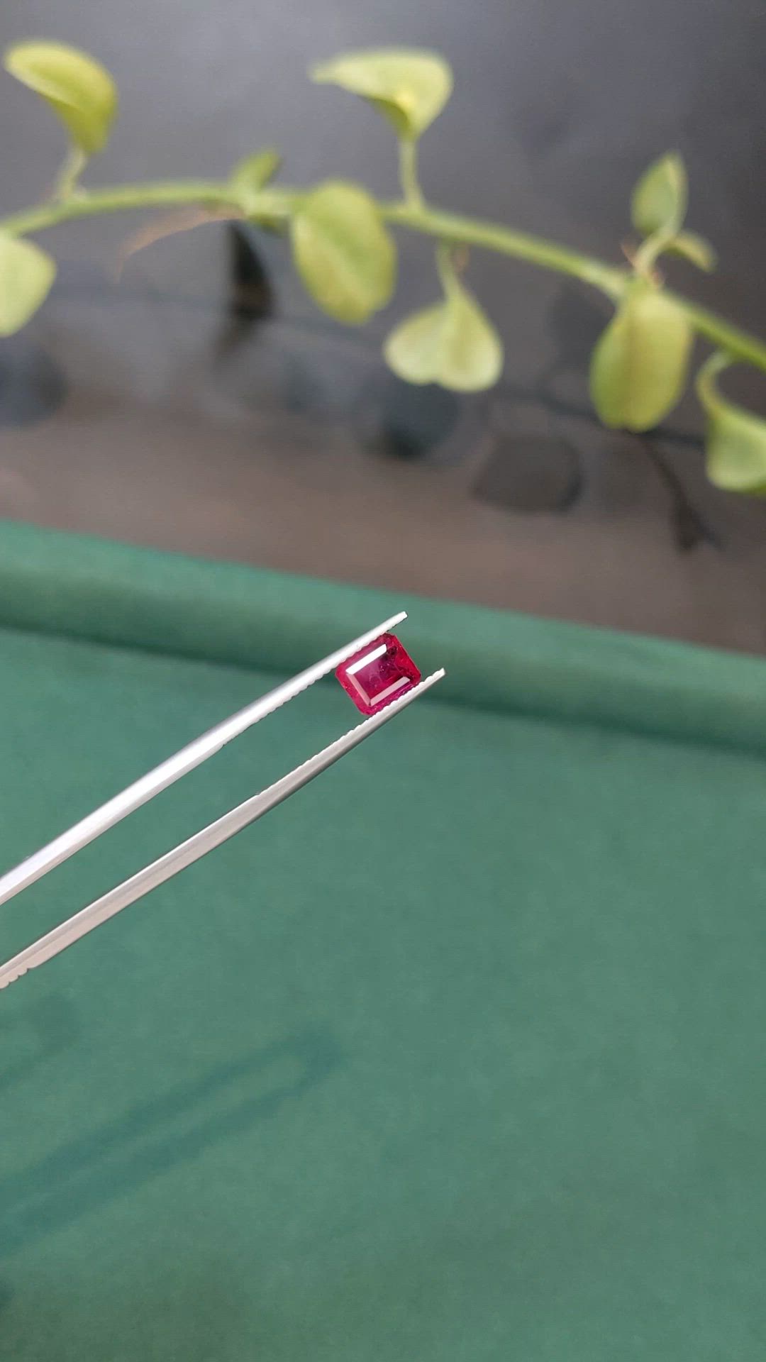 1.14 Ct. Purplish Red Red Beryl from United States Size Video
