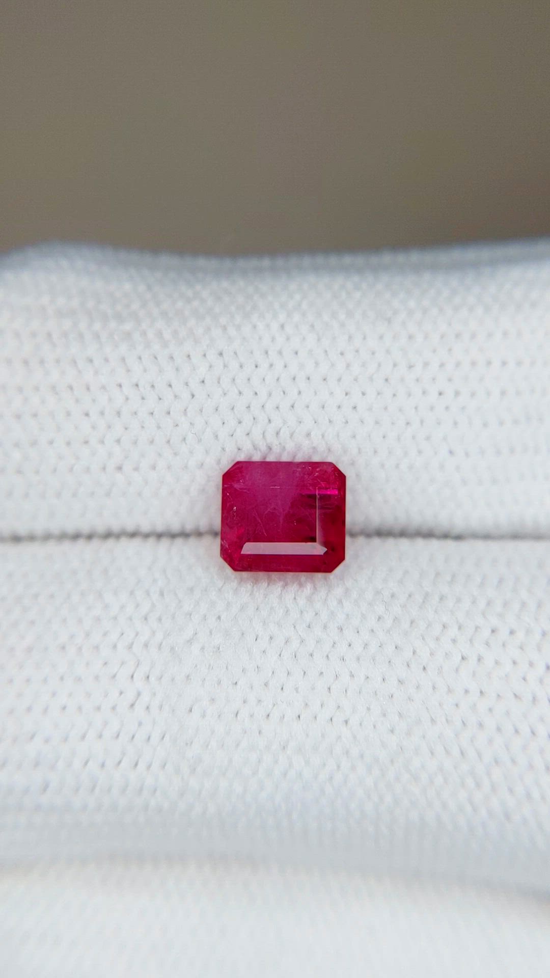 1.14 Ct. Purplish Red Red Beryl from United States Size Video
