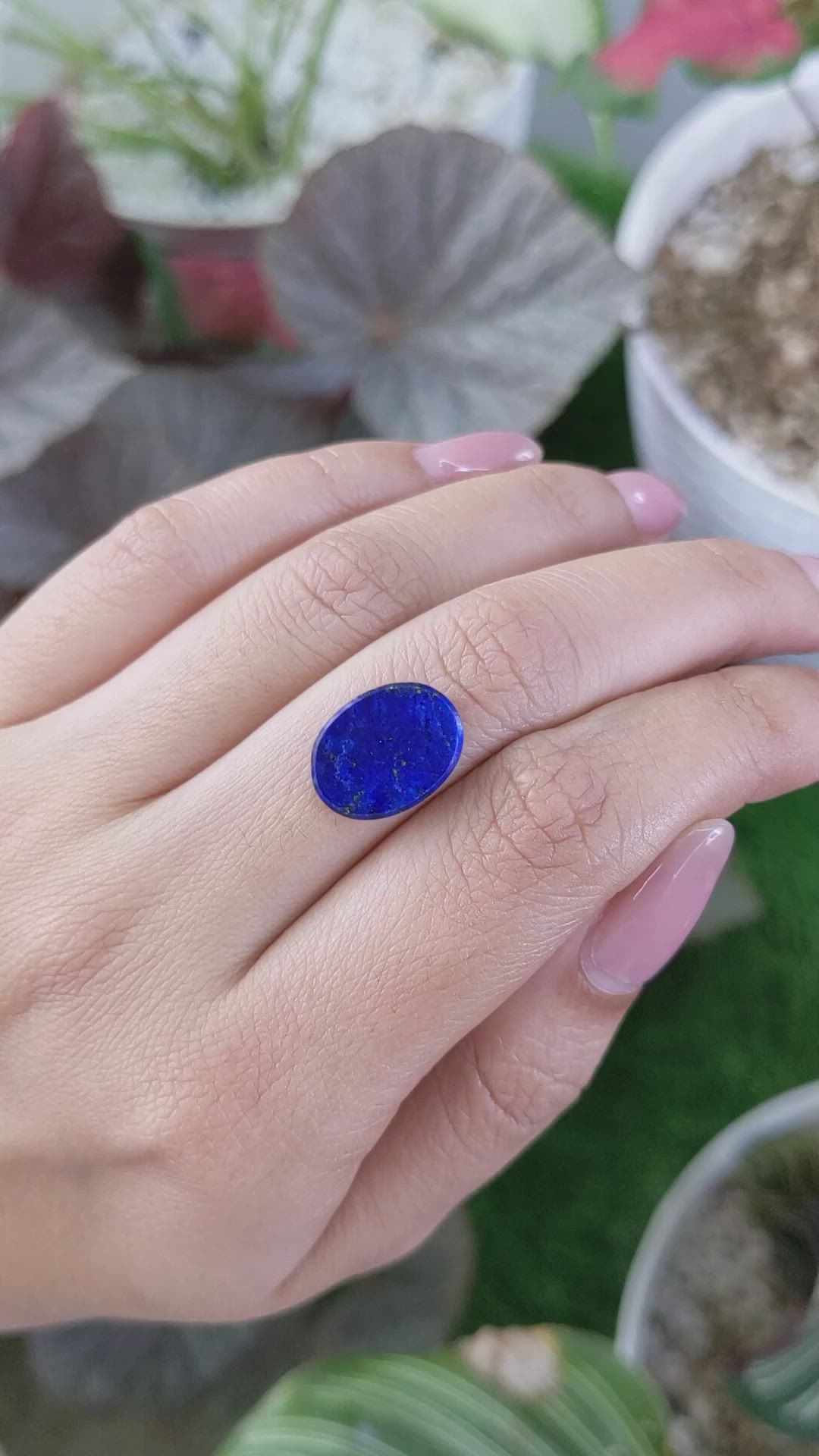 3.33 Ct. Lapis from Afghanistan Size Video