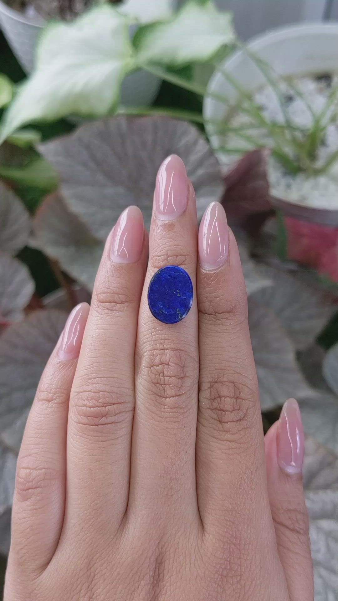 3.33 Ct. Lapis from Afghanistan Size Video