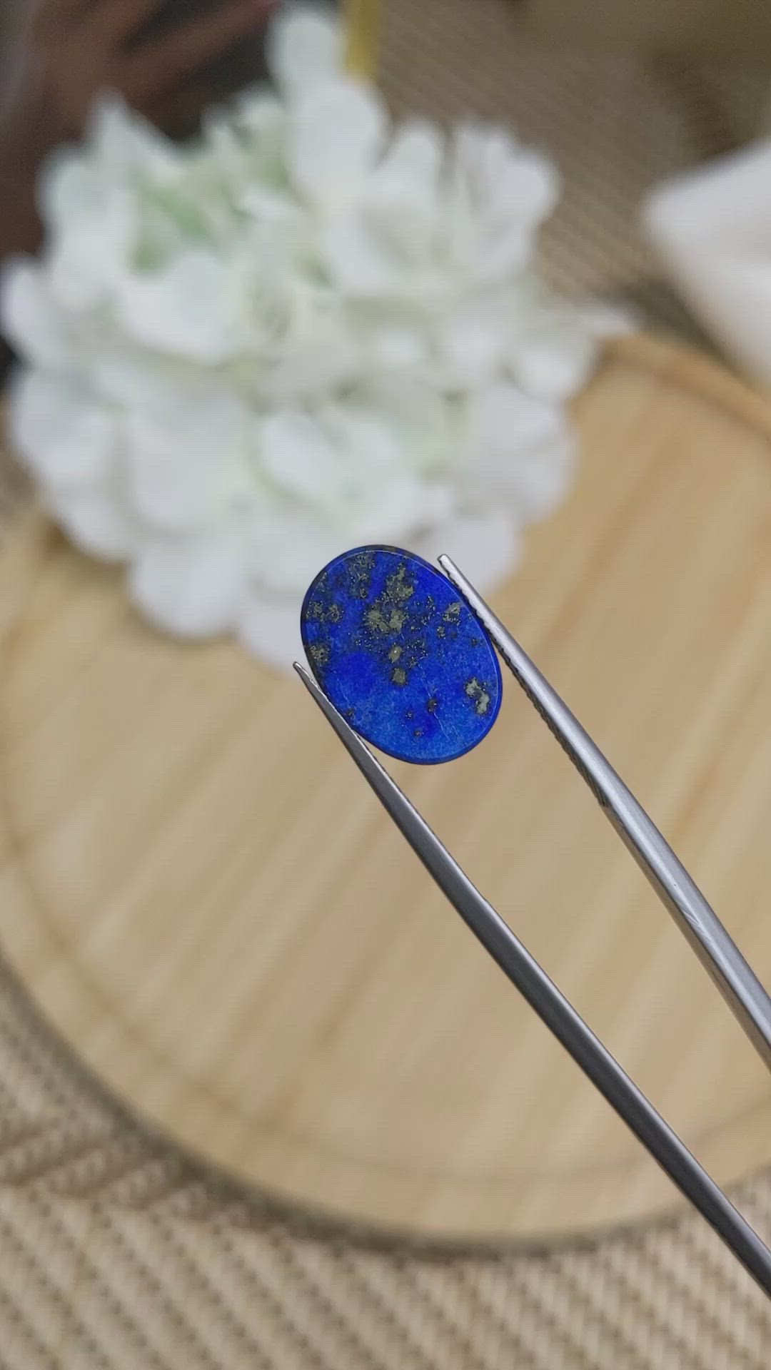 3.58 Ct. Lapis from Afghanistan Size Video