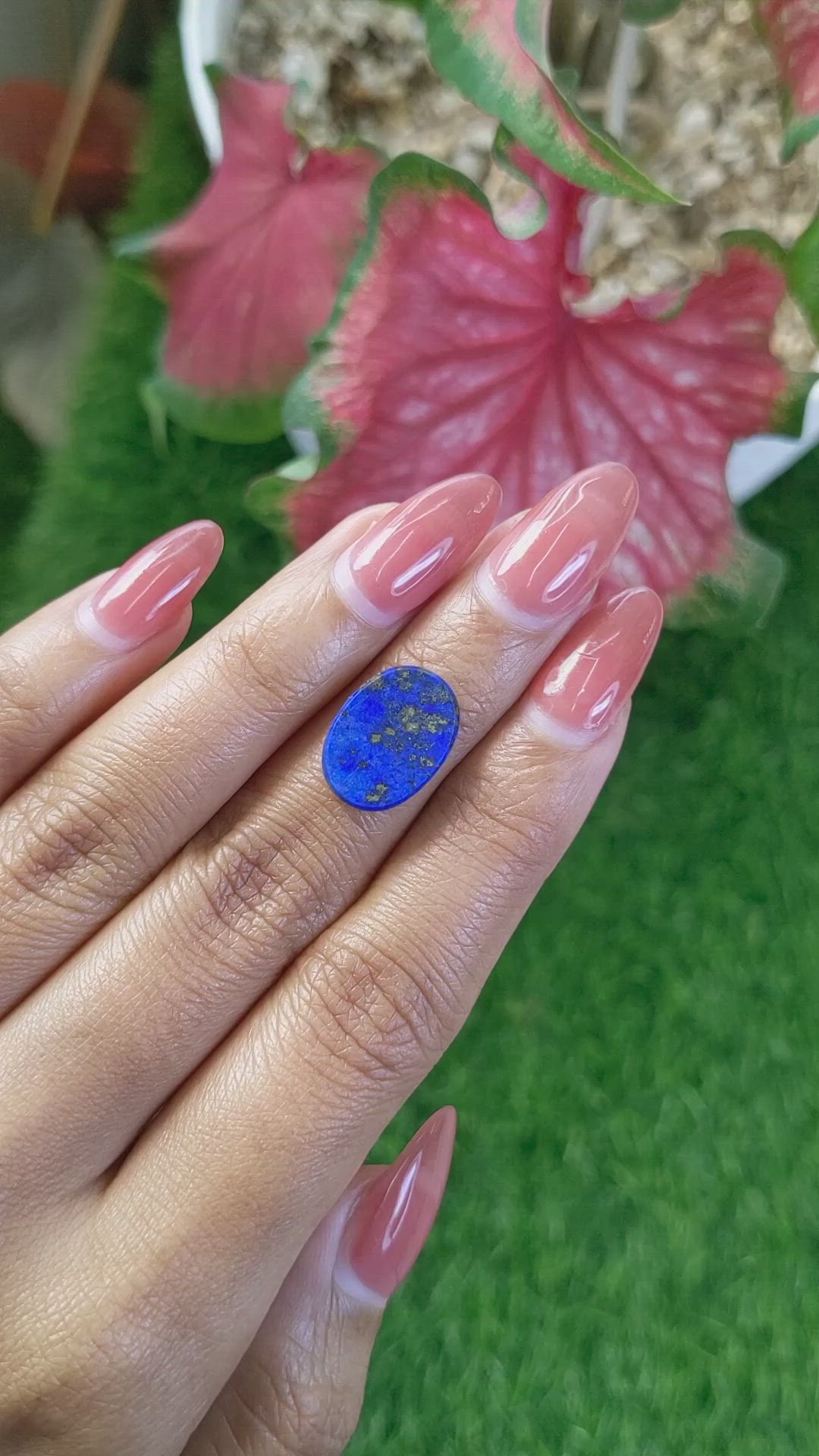 3.58 Ct. Lapis from Afghanistan Size Video
