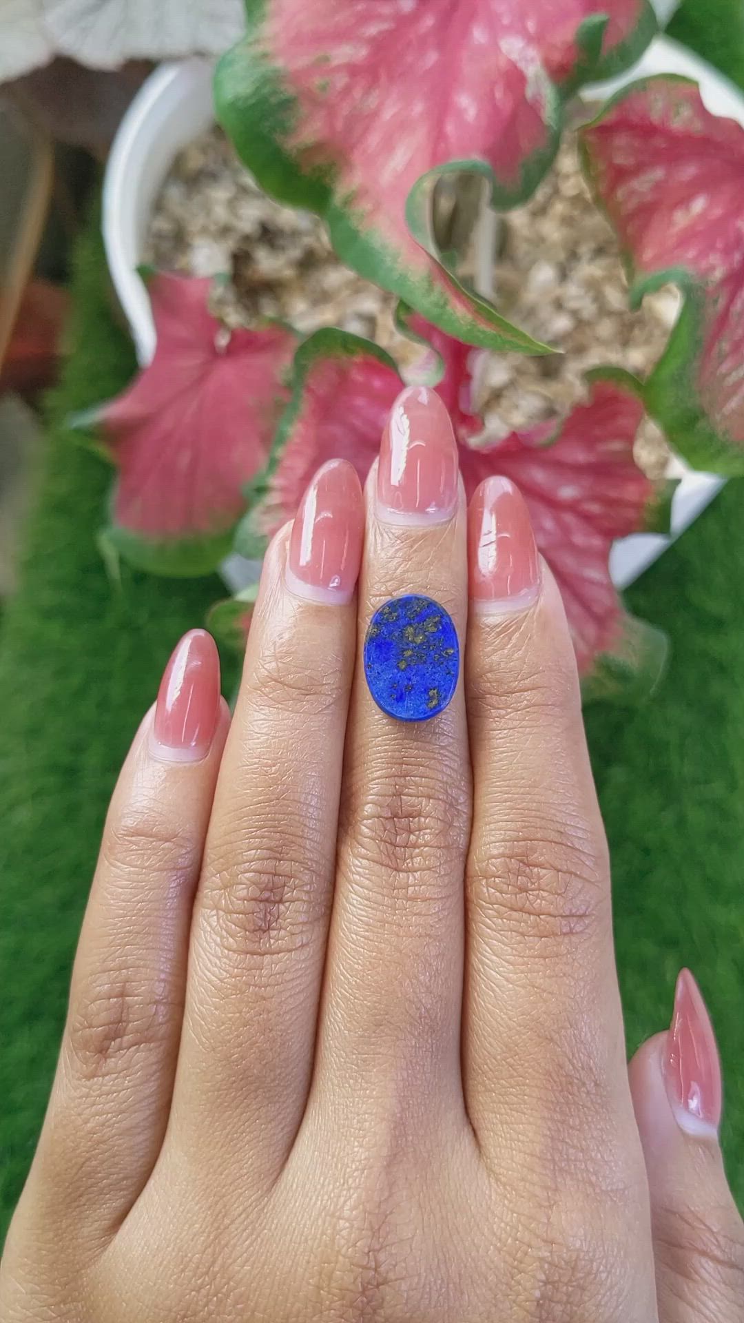 3.58 Ct. Lapis from Afghanistan Size Video