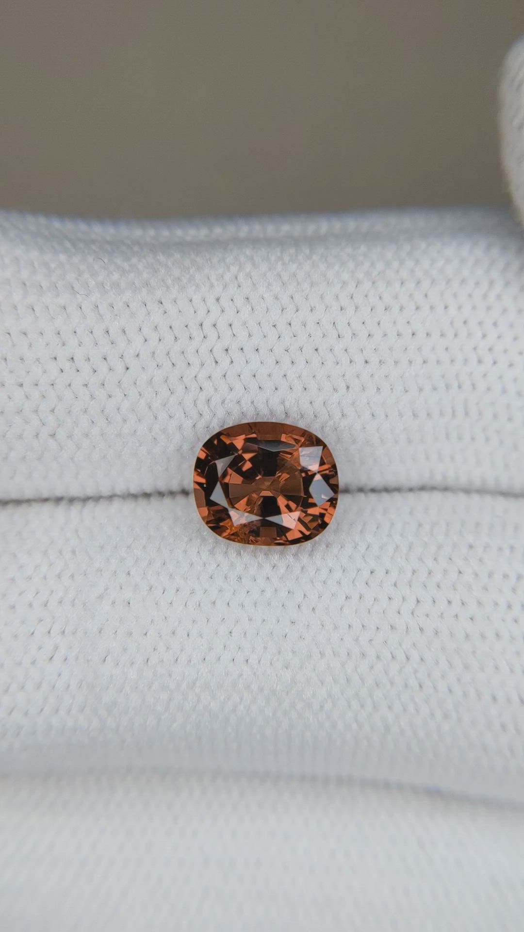 1.81 Ct. Orangish Brown Spinel from Burma (Myanmar) Size Video