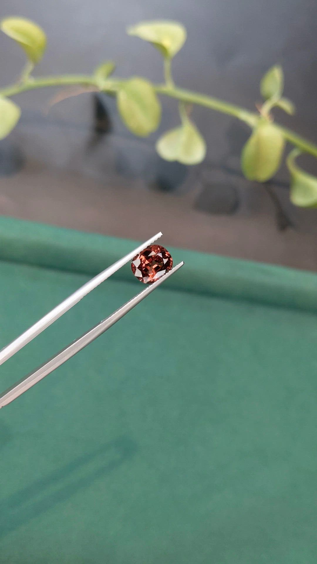 1.81 Ct. Orangish Brown Spinel from Burma (Myanmar) Size Video