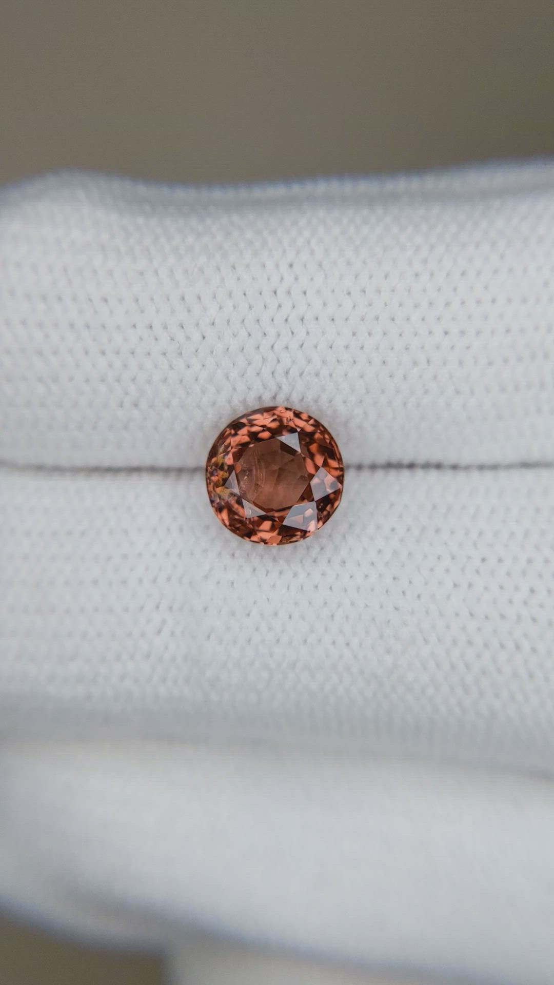 2.13 Ct. Orangish Red Spinel from Burma (Myanmar) Size Video