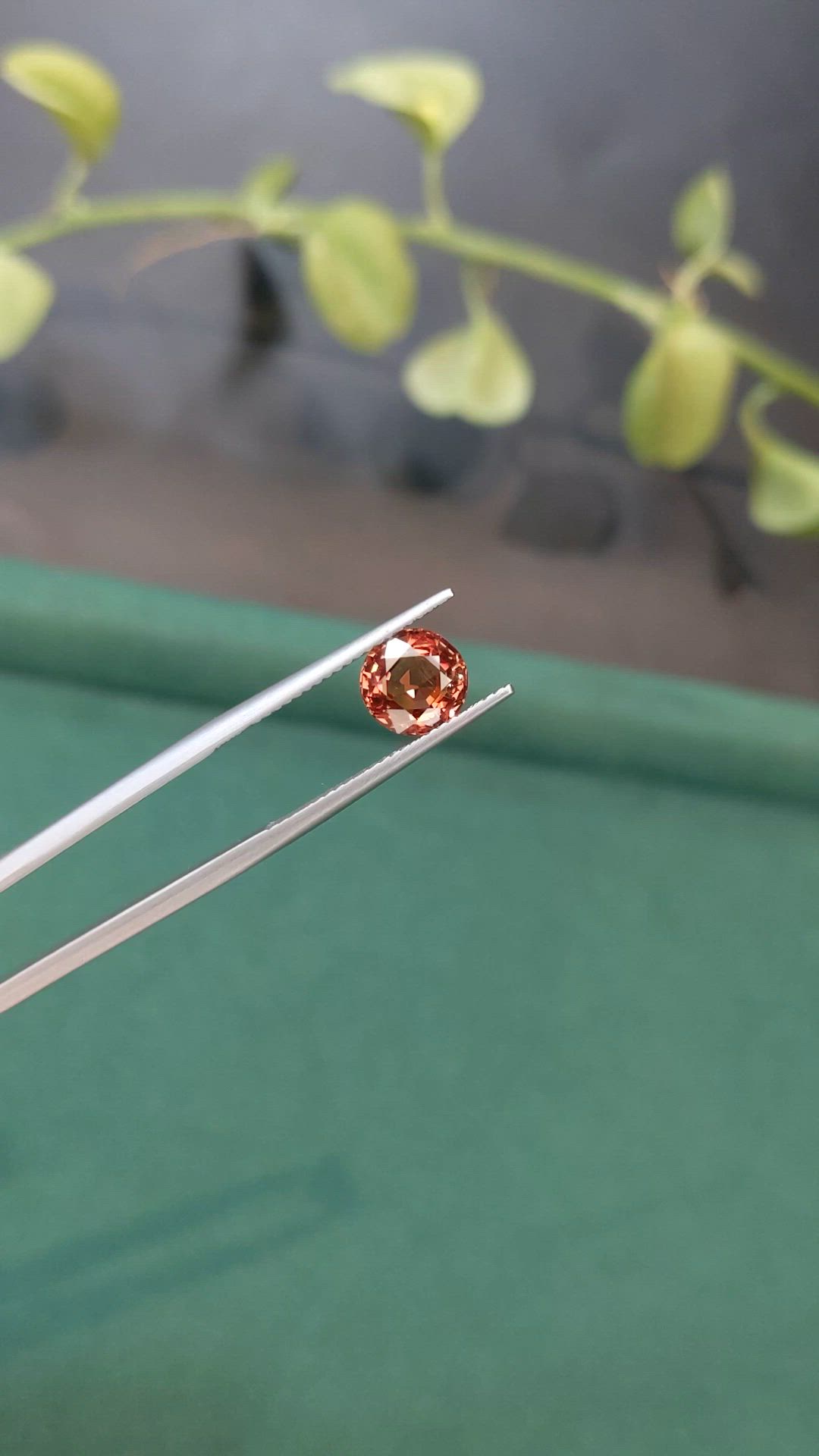 2.13 Ct. Orangish Red Spinel from Burma (Myanmar) Size Video