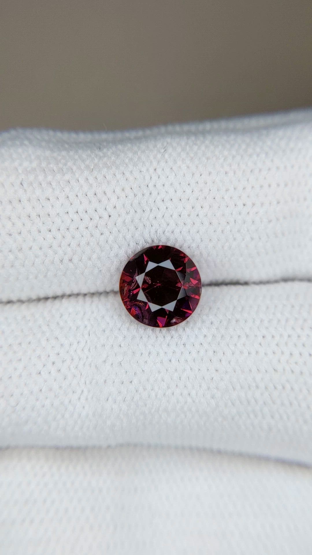 1.86 Ct. Red Spinel from Burma (Myanmar) Size Video