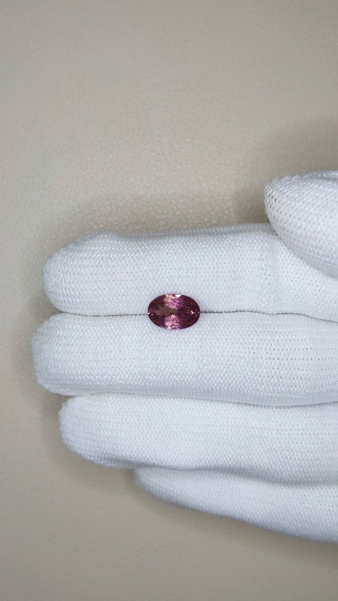 1.78 Ct. Pinkish Purple Spinel from Burma (Myanmar) Size Video