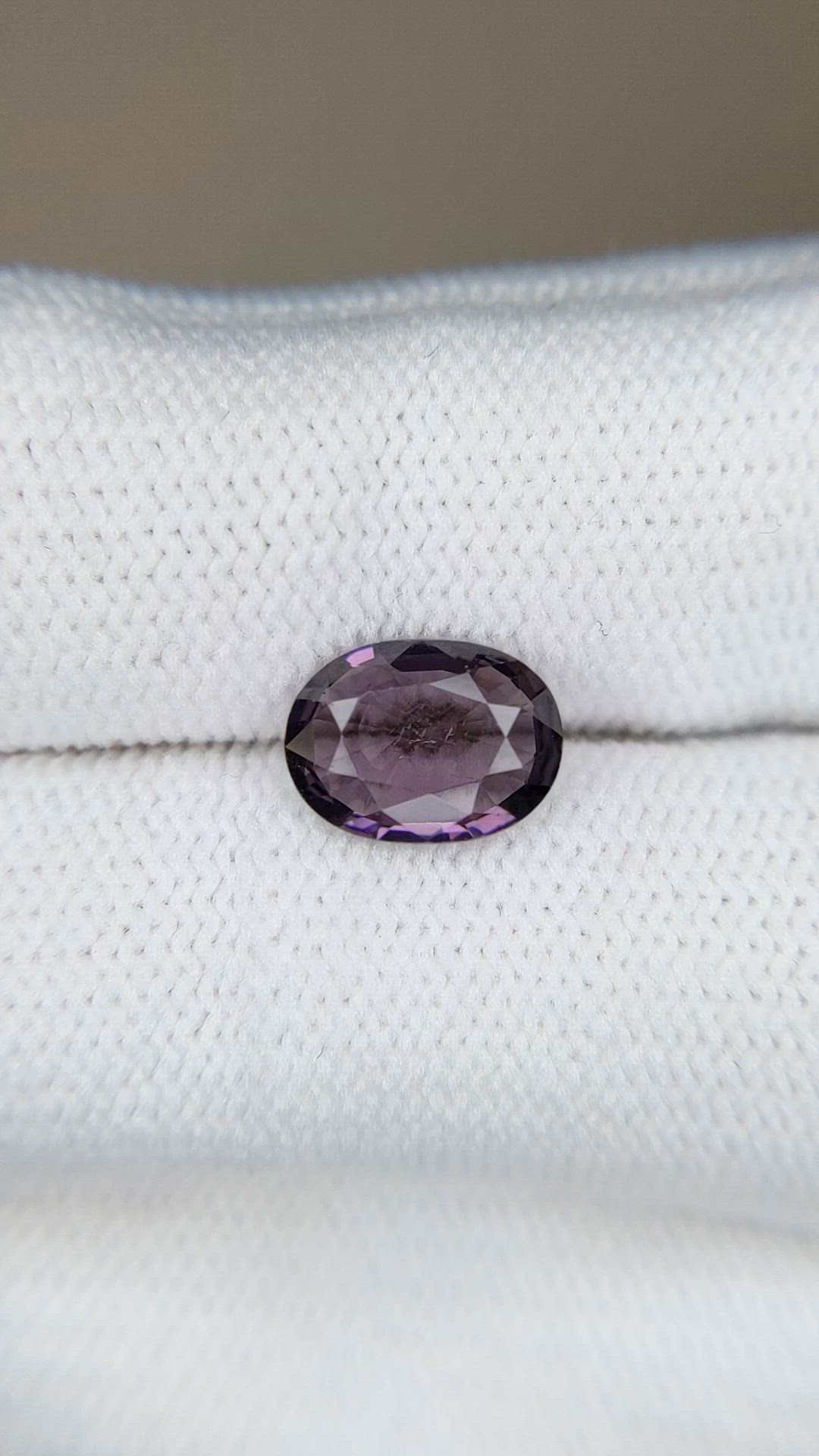 1.56 Ct. Purple Spinel from Burma (Myanmar) Size Video