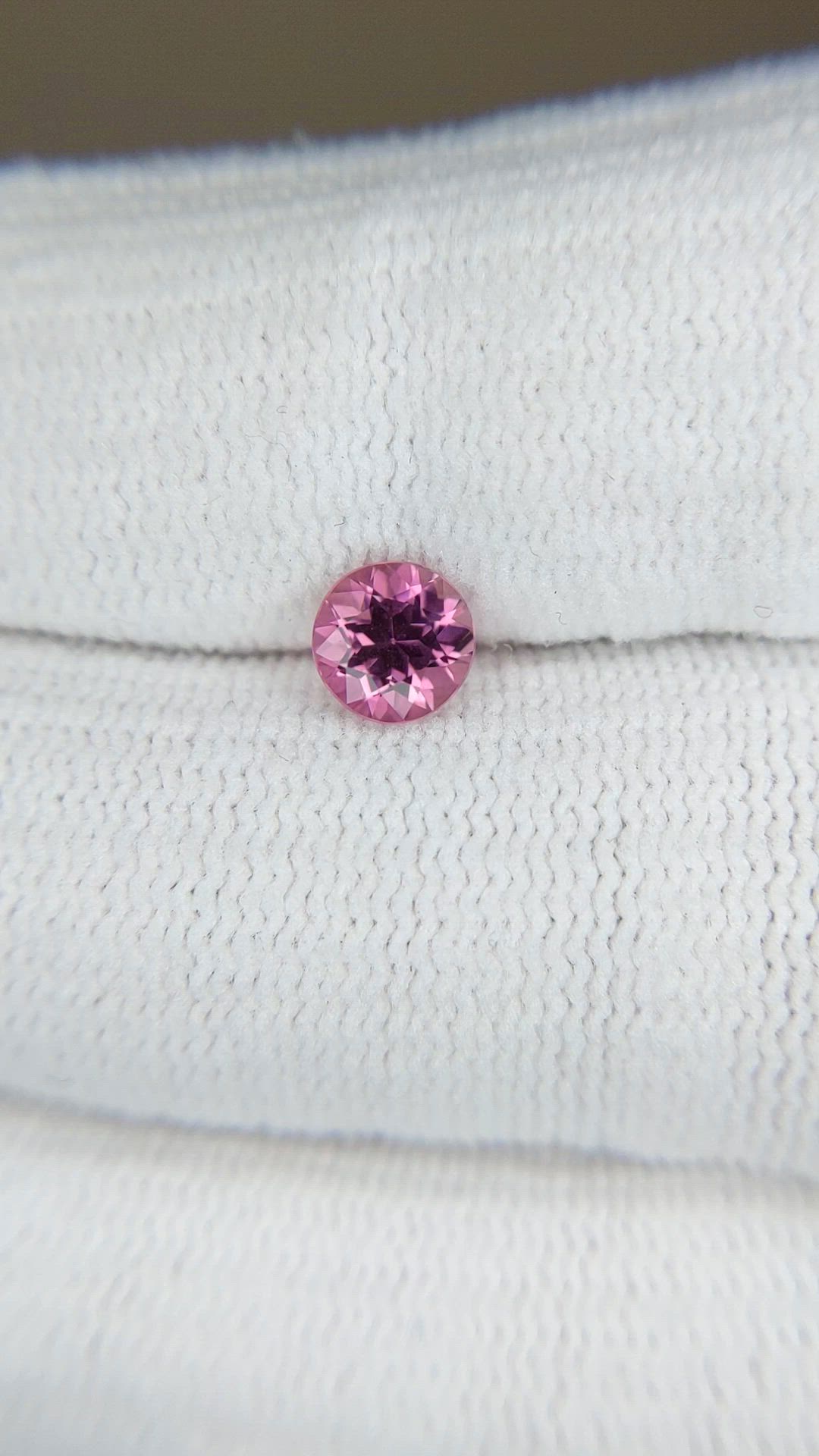 0.67 Ct. Purplish Pink Tourmaline from Mozambique Size Video
