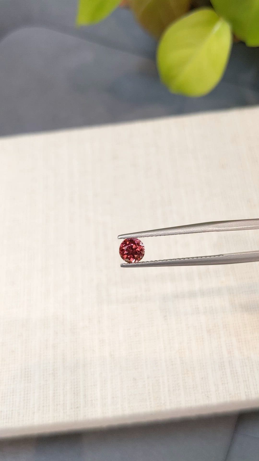 0.69 Ct. Pink Tourmaline from Mozambique Size Video