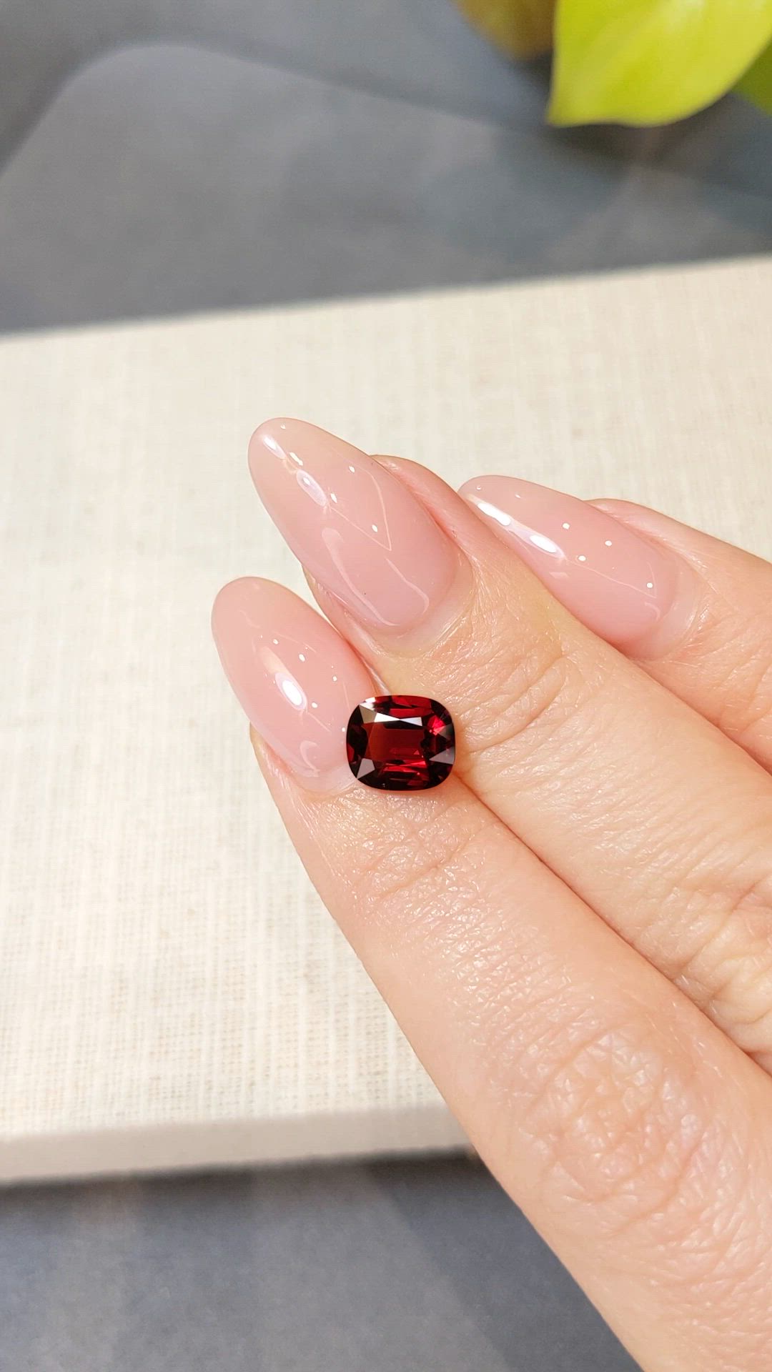 1.87 Ct. Red Spinel from Burma (Myanmar) Size Video