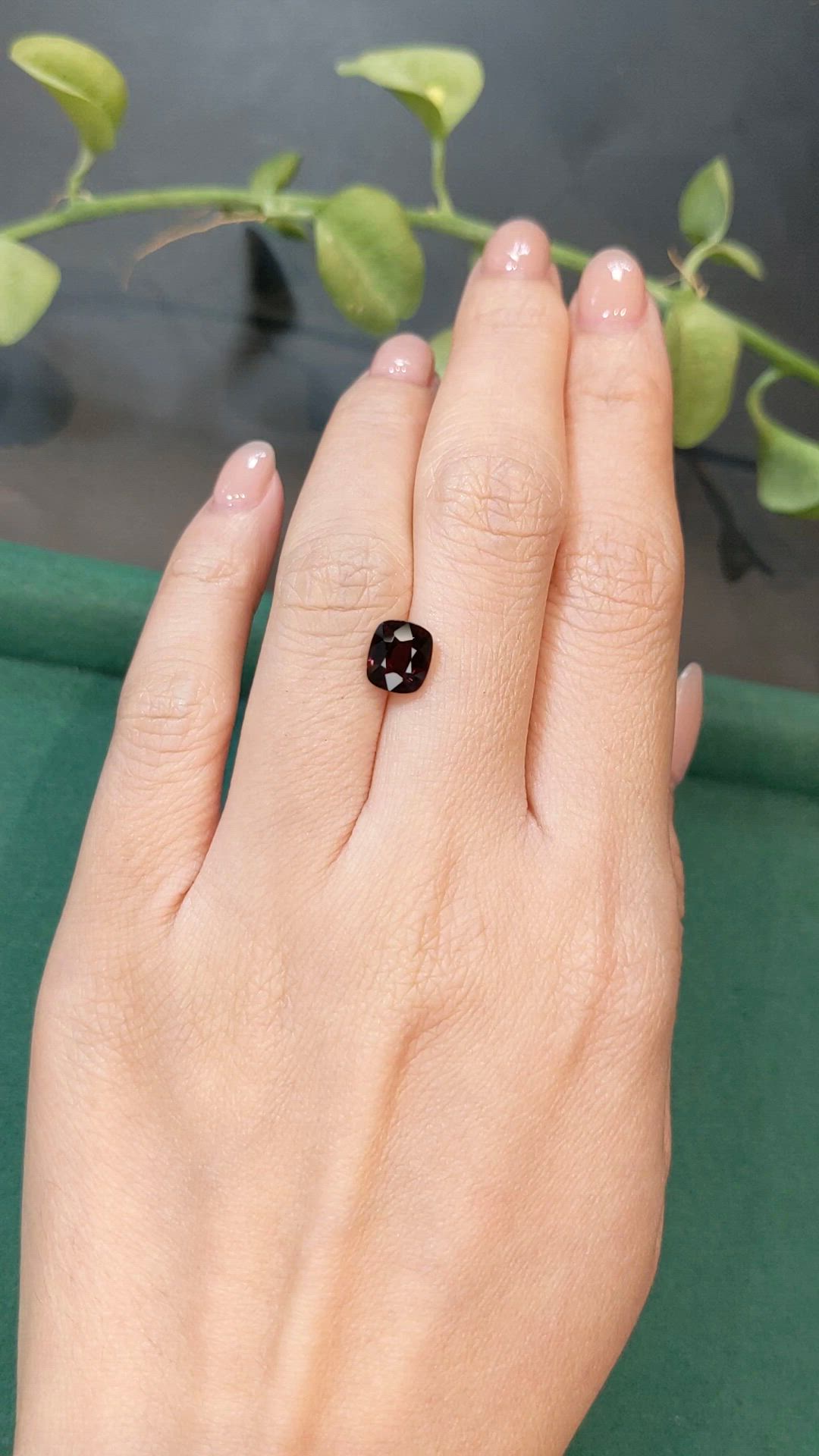 2.10 Ct. Red Spinel from Burma (Myanmar) Size Video