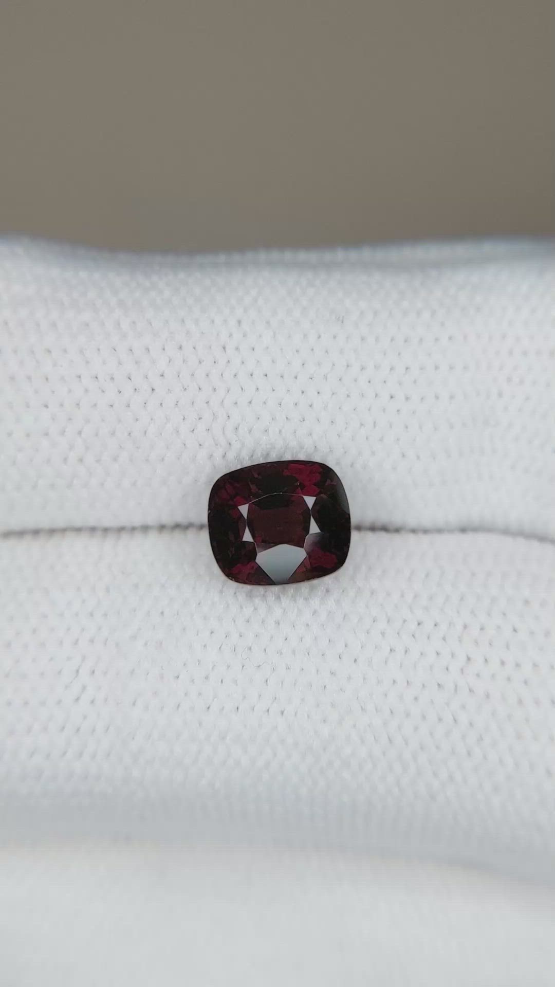 2.10 Ct. Red Spinel from Burma (Myanmar) Size Video