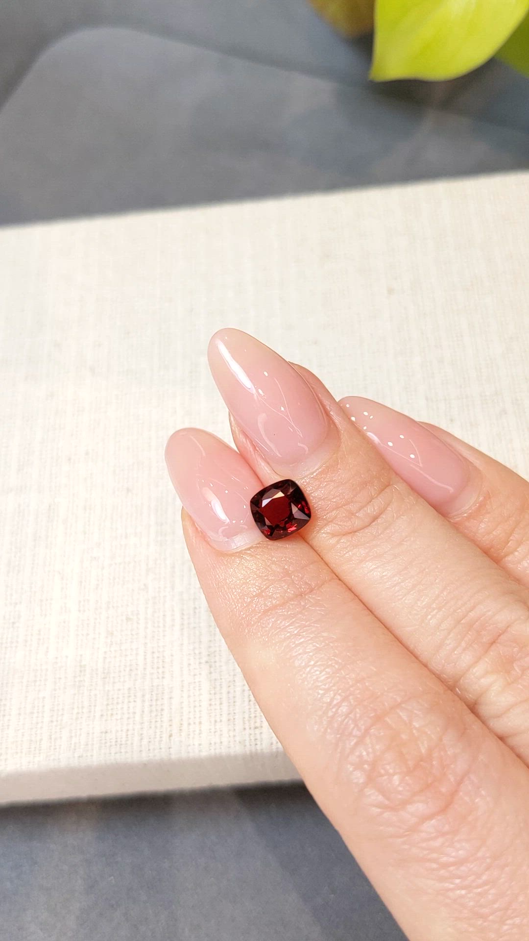 1.44 Ct. Red Spinel from Burma (Myanmar) Size Video