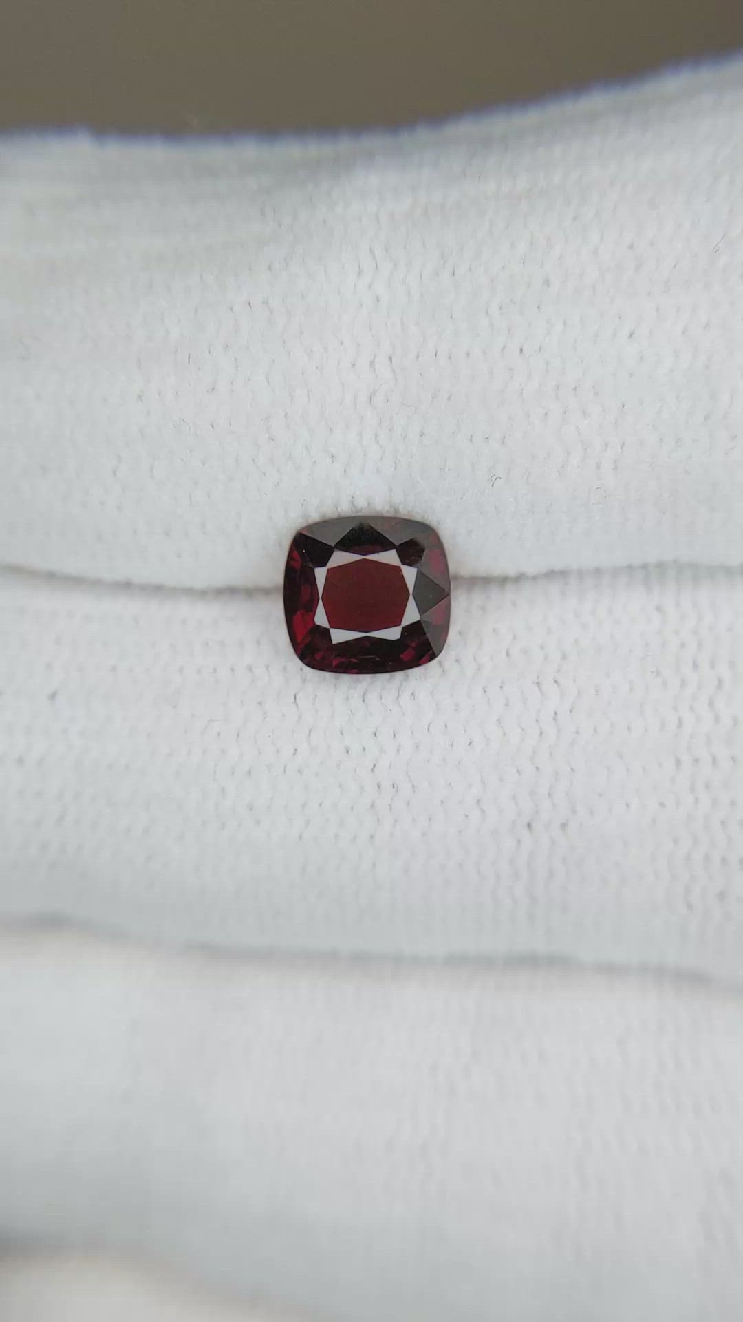 1.44 Ct. Red Spinel from Burma (Myanmar) Size Video