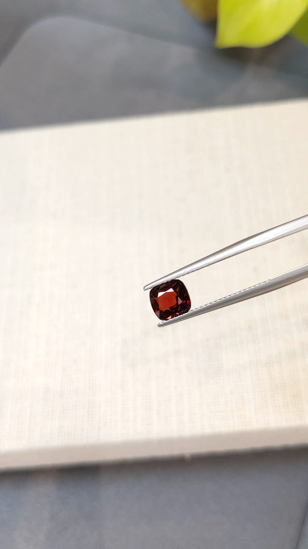 1.44 Ct. Red Spinel from Burma (Myanmar) Size Video
