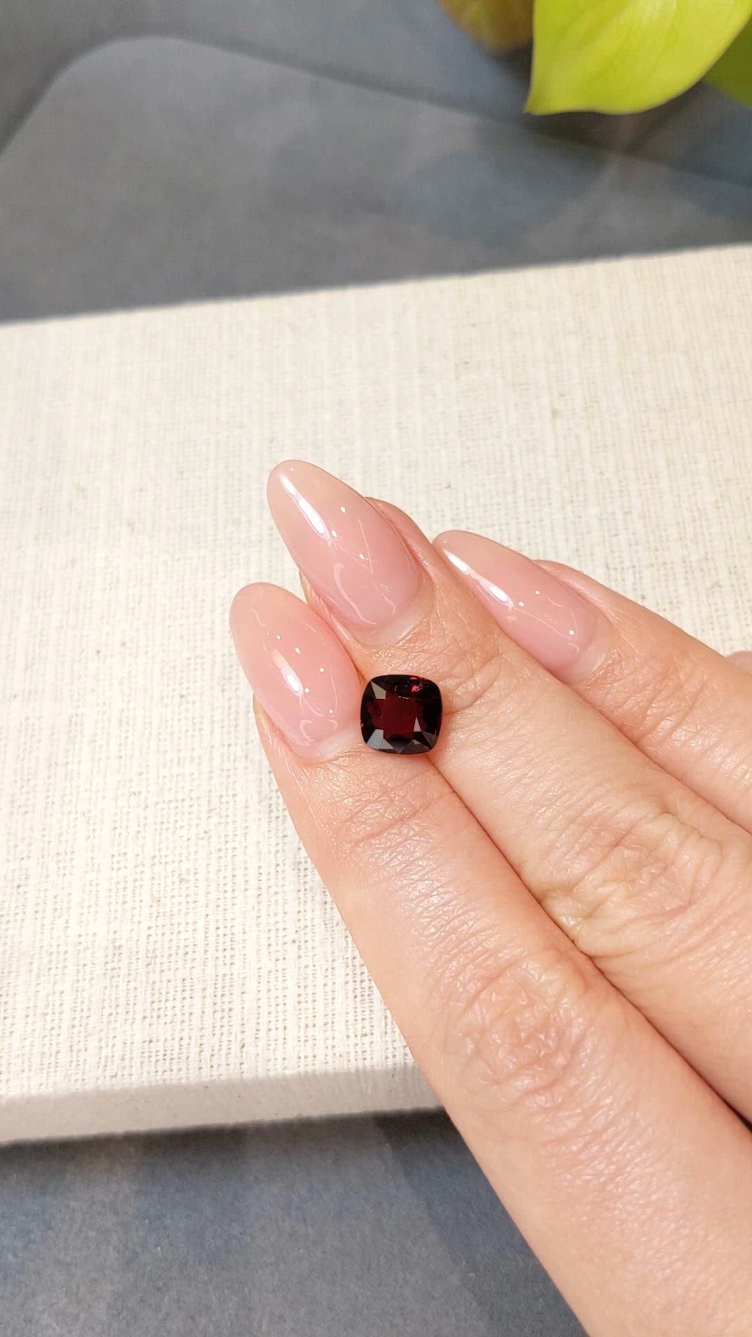 2.16 Ct. Red Spinel from Burma (Myanmar) Size Video