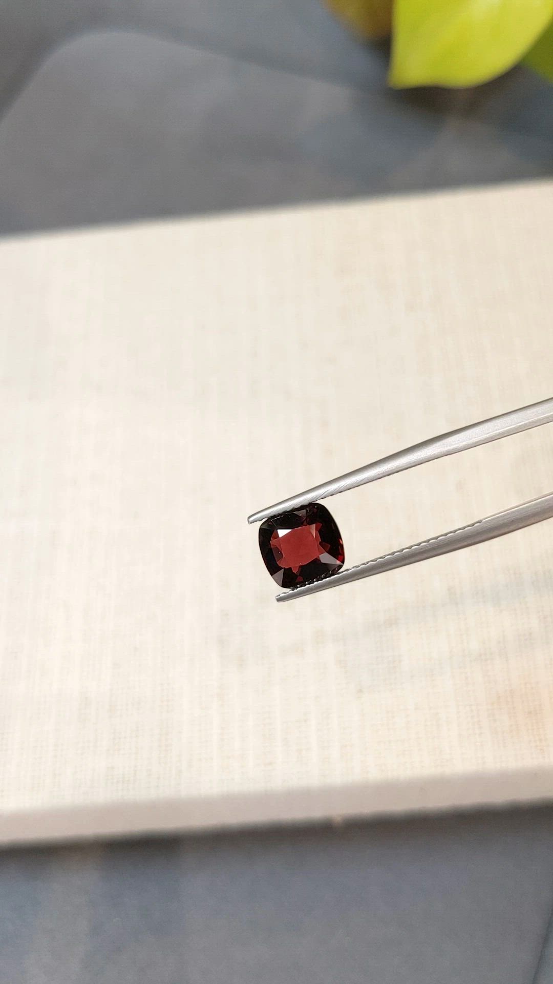 2.16 Ct. Red Spinel from Burma (Myanmar) Size Video