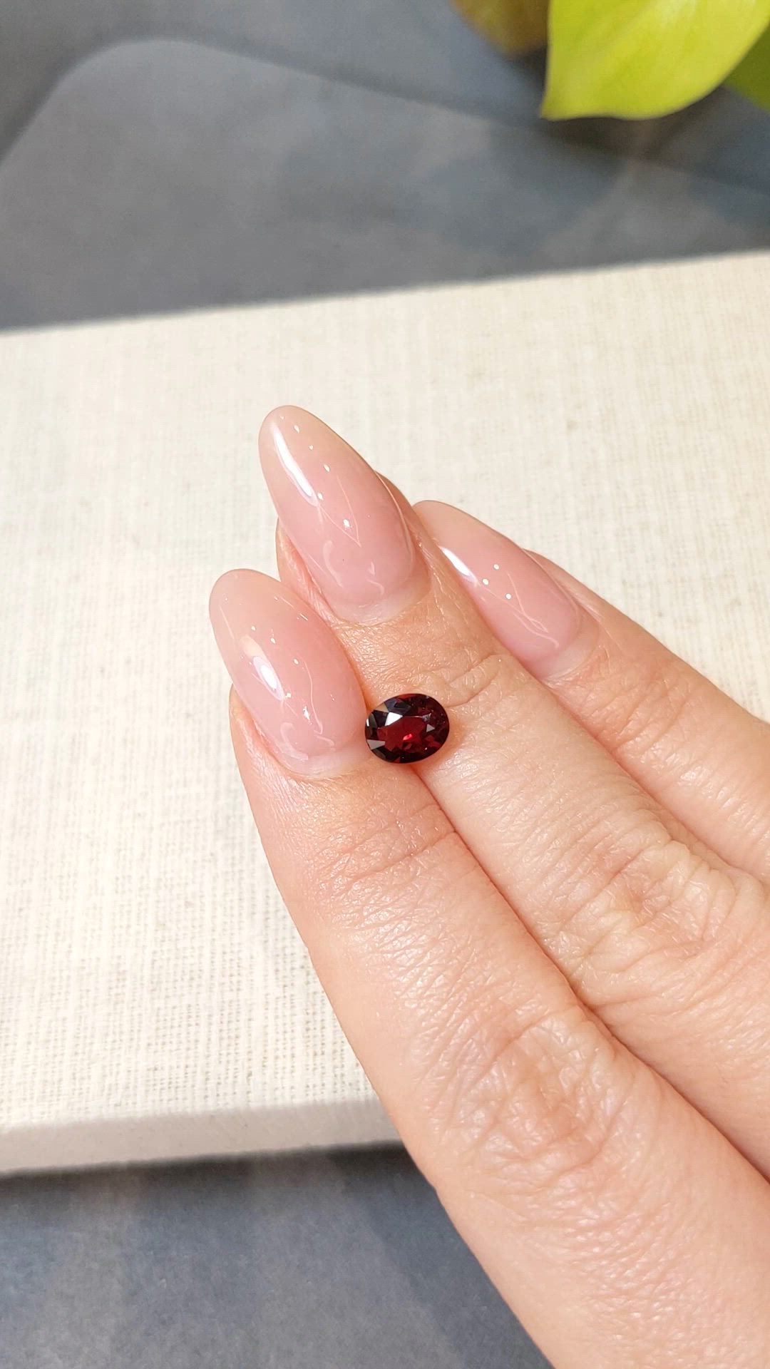0.94 Ct. Red Spinel from Burma (Myanmar) Size Video