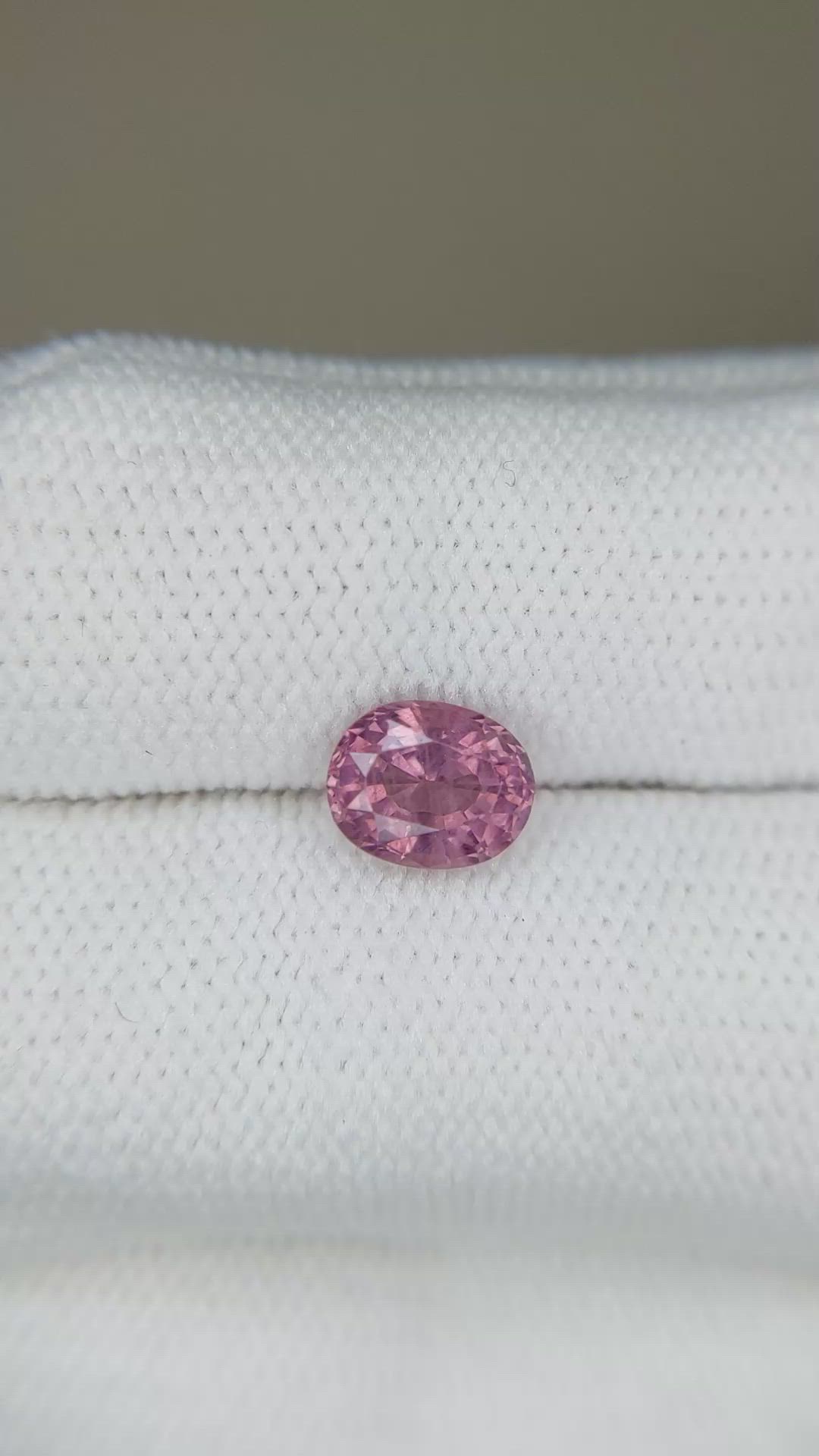 1.37 Ct. Pink Spinel from Tanzania Size Video