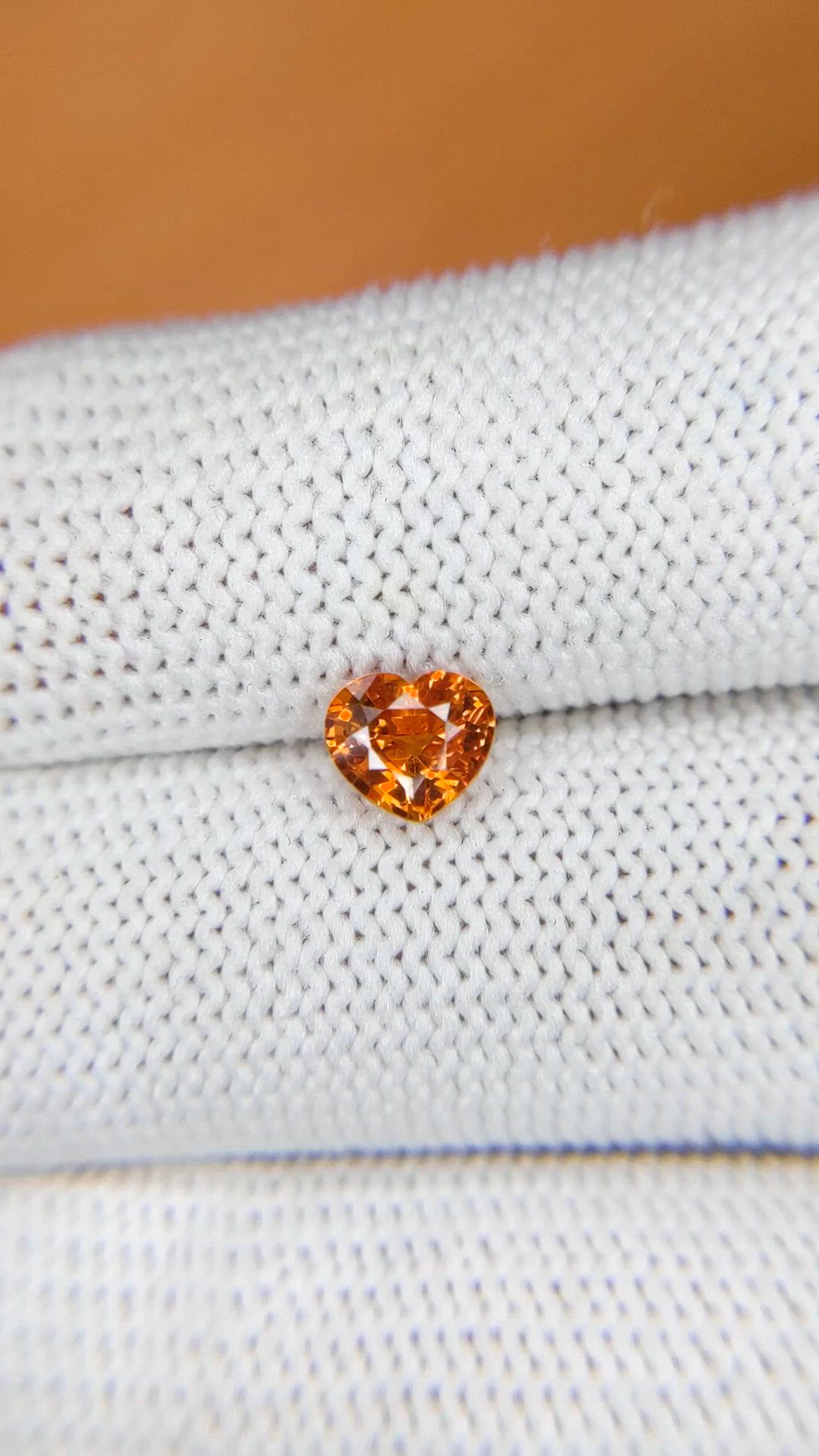1.17 Ct. Orange Hessonite Garnet from Madagascar Size Video