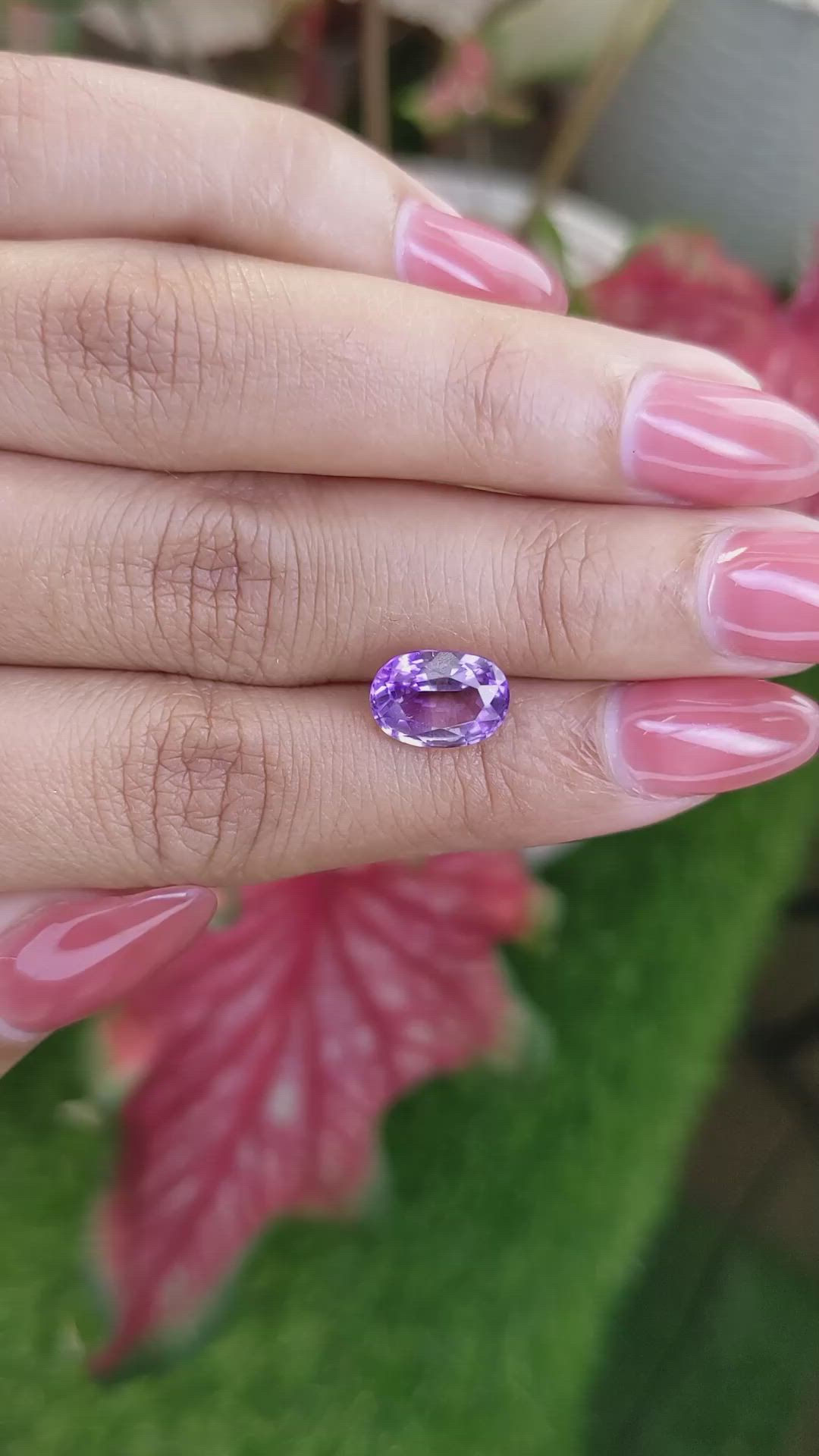 2.76 Ct. Bi Color Amethyst from Ceylon (Sri Lanka) Size Video